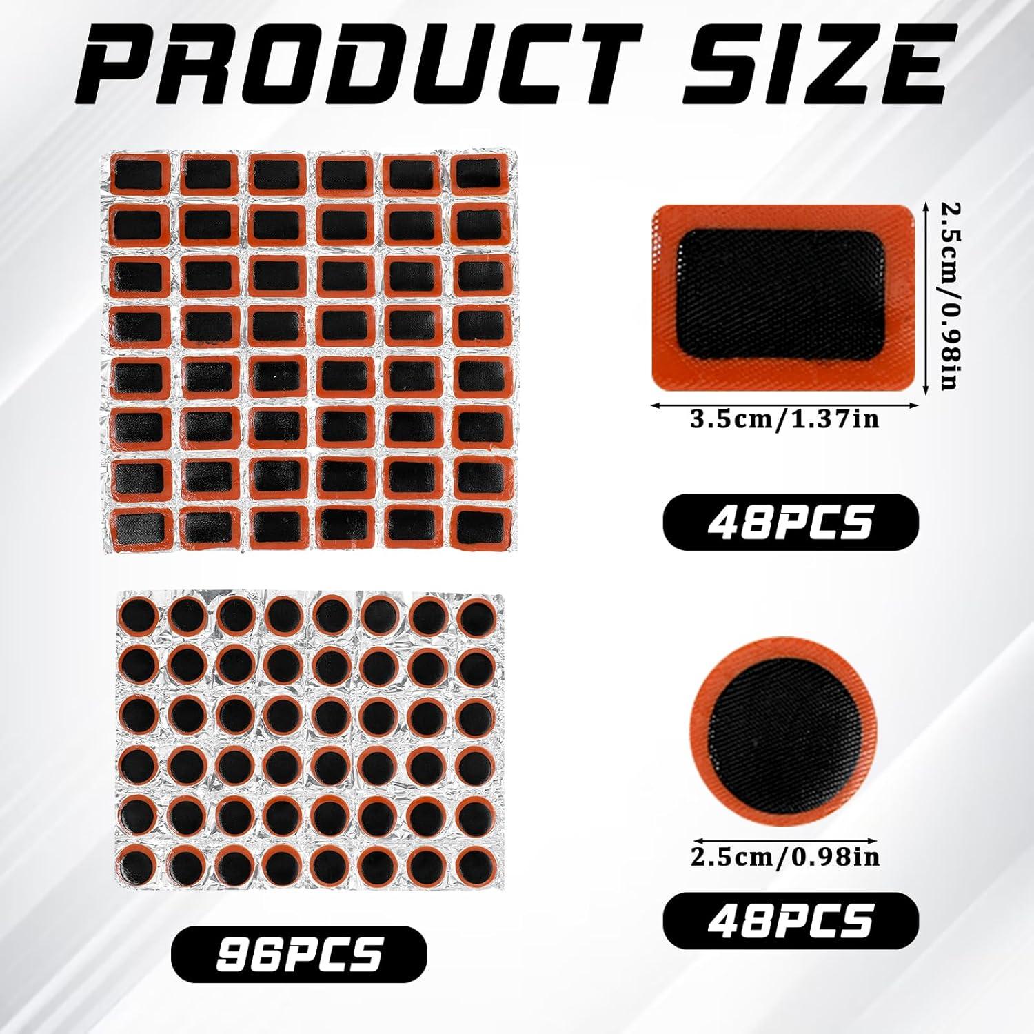 Kit de Parches para Neumáticos de Bicicleta Qulkws 96 Piezas