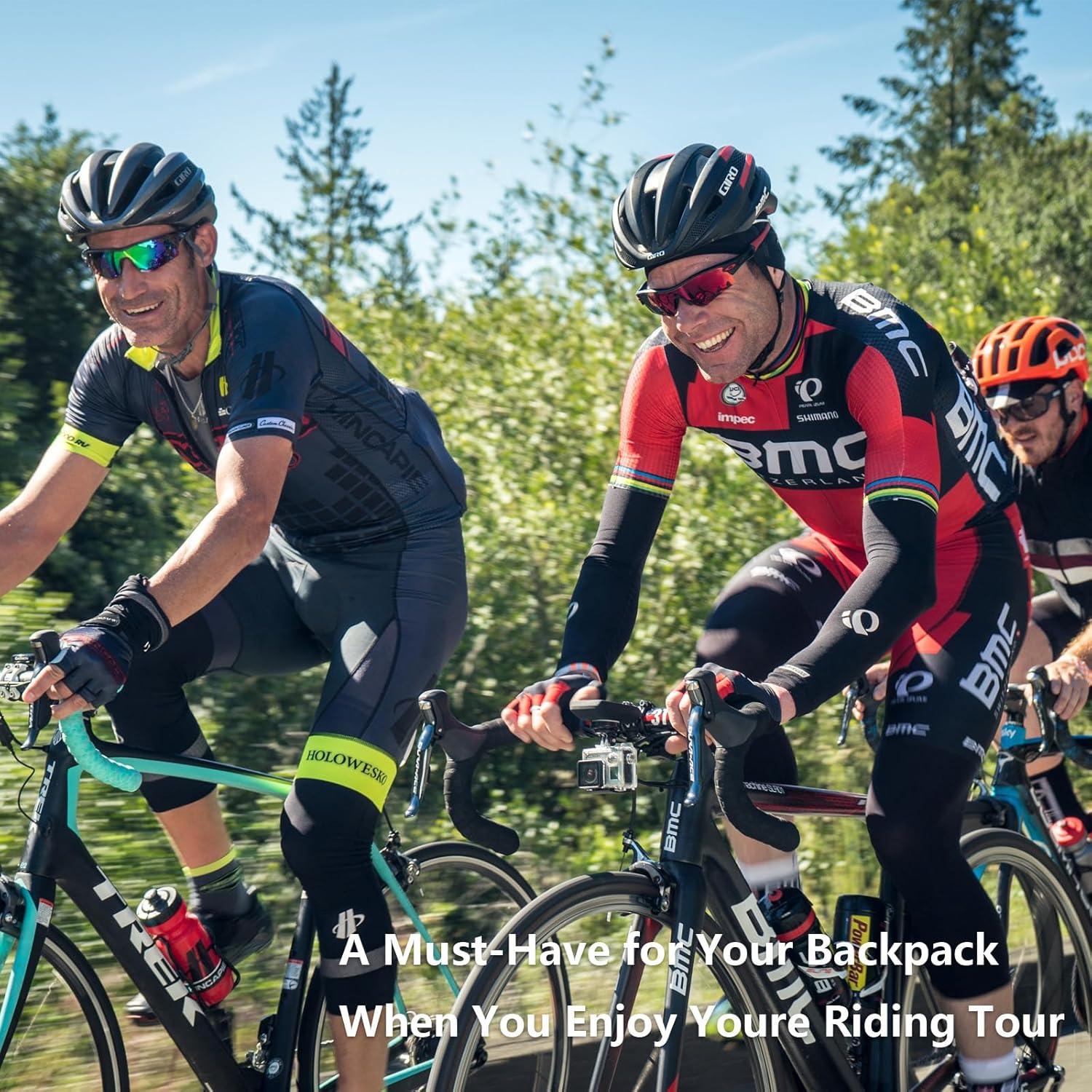 Kit de Reparación de Neumáticos de Bicicleta Qgond - 8 Parches, 3 Raspadores, 2 Palancas y Pegamento