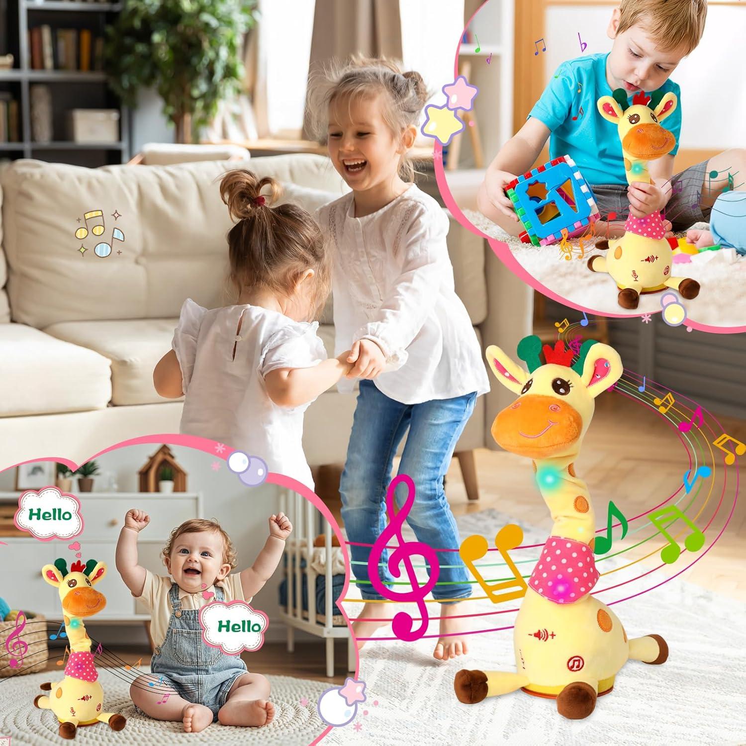 Juguete de Peluche Jirafa Hablante MIAODAM 10 Canciones 0.31kg