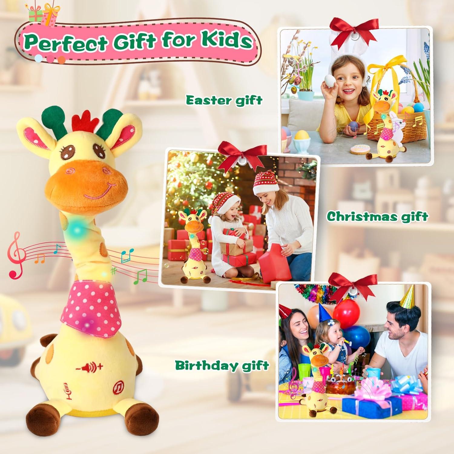 Juguete de Peluche Jirafa Hablante MIAODAM 10 Canciones 0.31kg