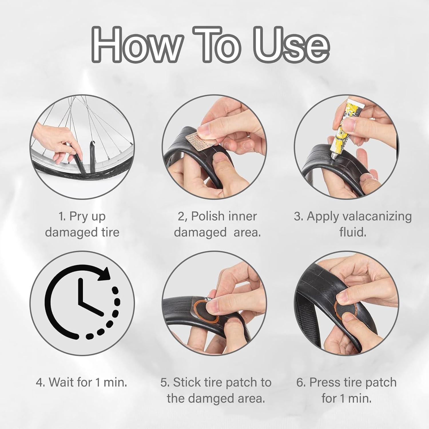 Kit de reparación de neumáticos de bicicleta Xorim 70 piezas