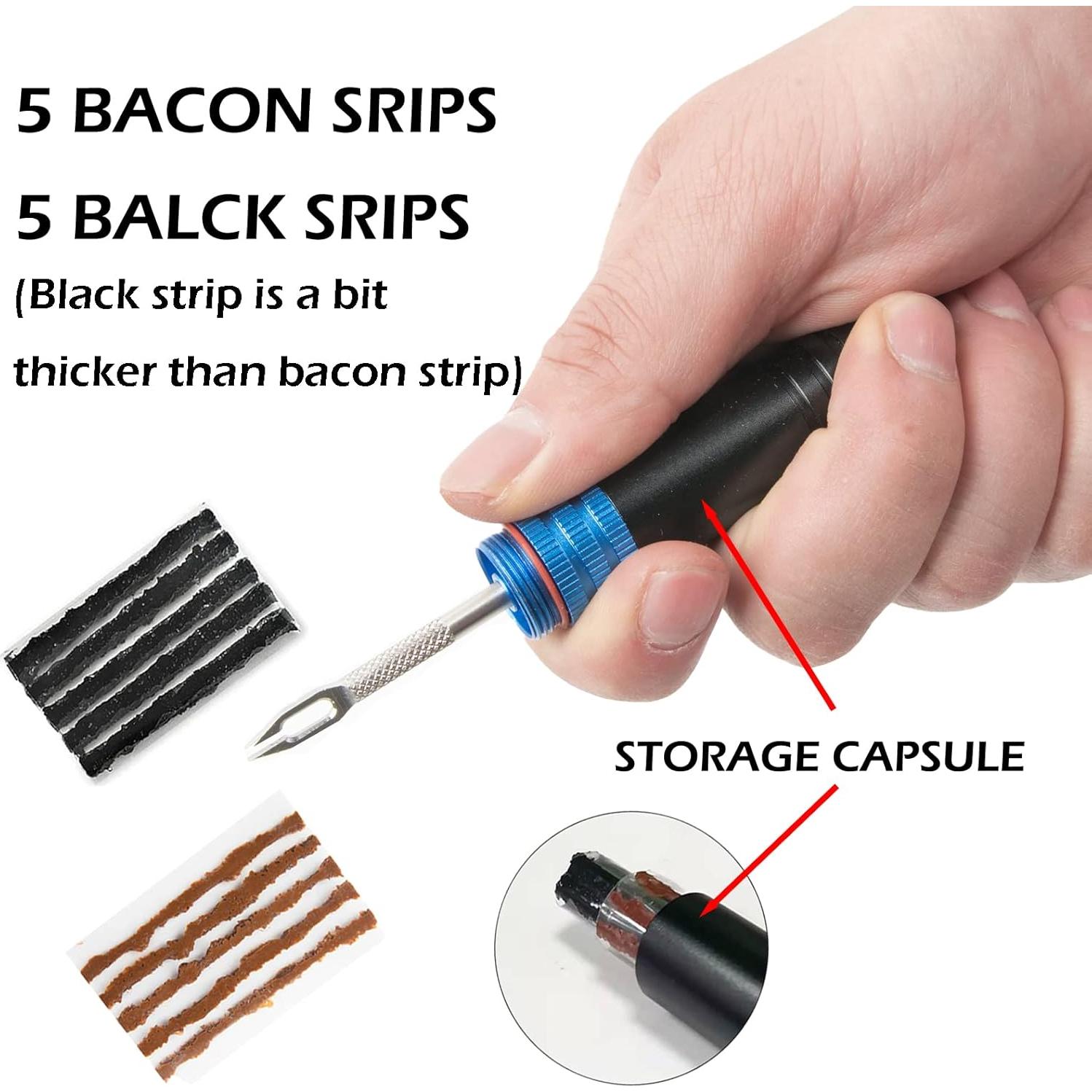 Kit de Reparación Neumáticos Tubeless RRK con Jeringa y Herramientas