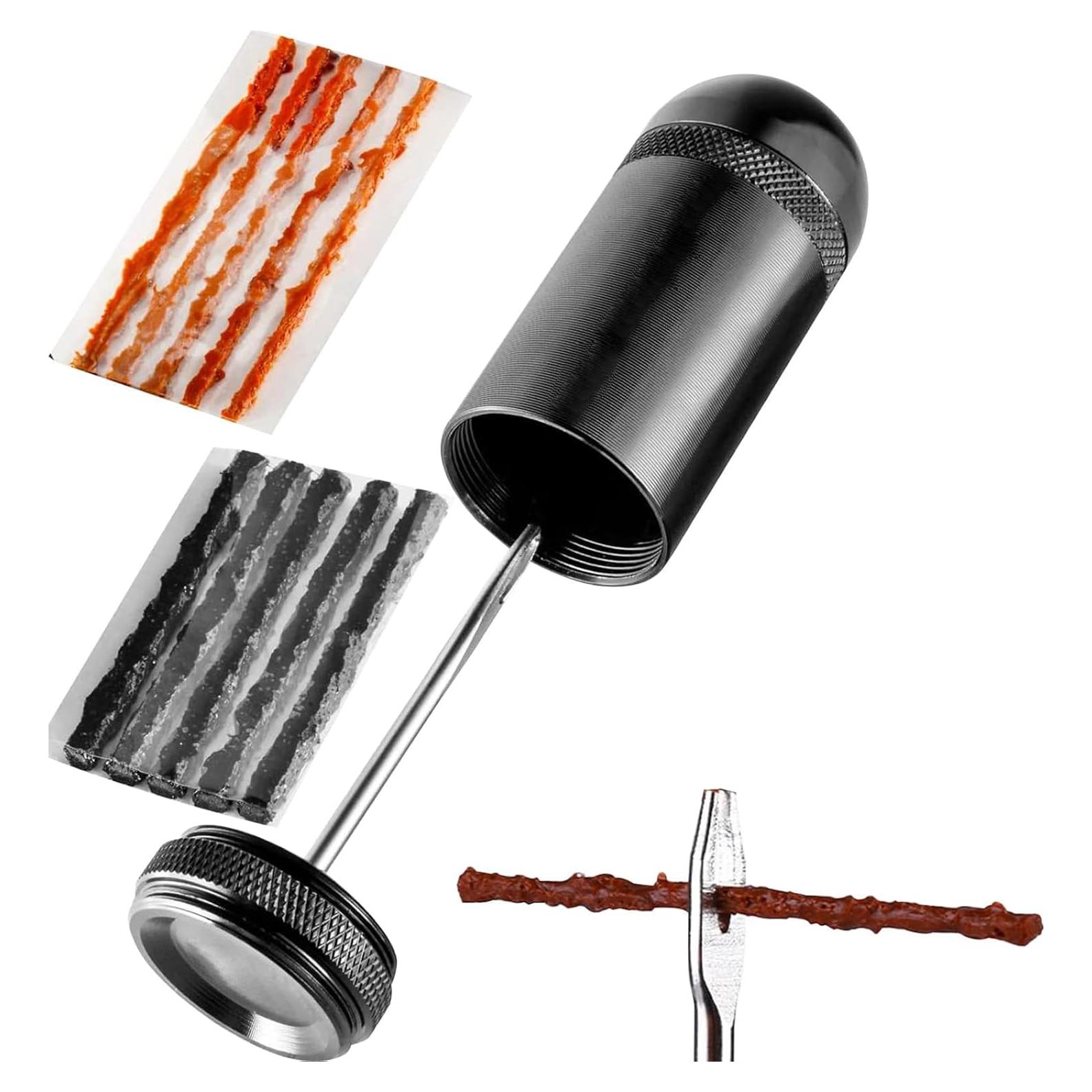 Kit de Reparación Neumáticos Tubeless ATEN WXGJ-16 - 5 Bacon y 5 Tiras Negras