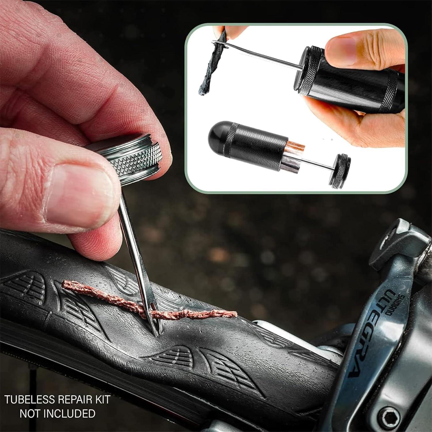 Kit de Reparación Neumáticos Tubeless ATEN WXGJ-16 - 5 Bacon y 5 Tiras Negras