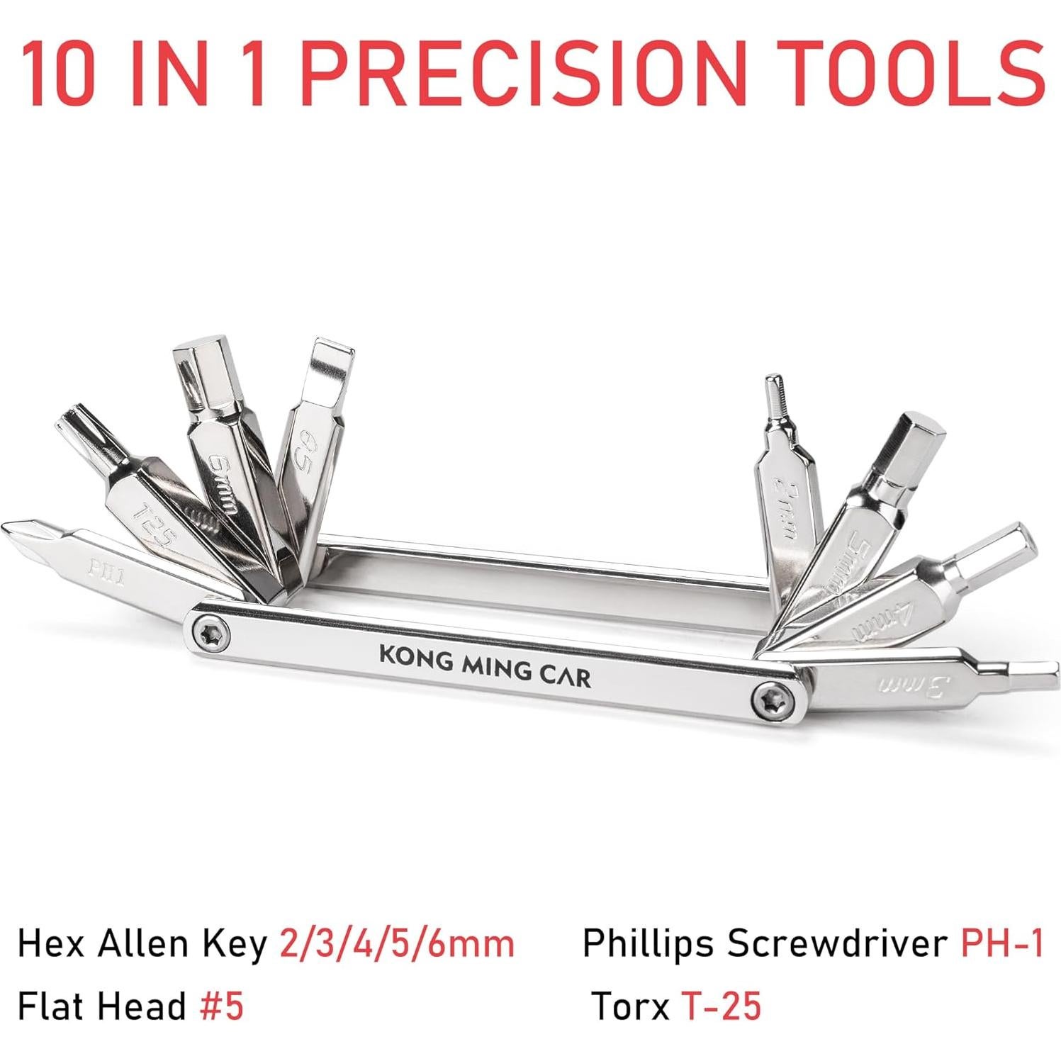 Kit de Herramientas de Reparación de Bicicletas KONG MING CAR