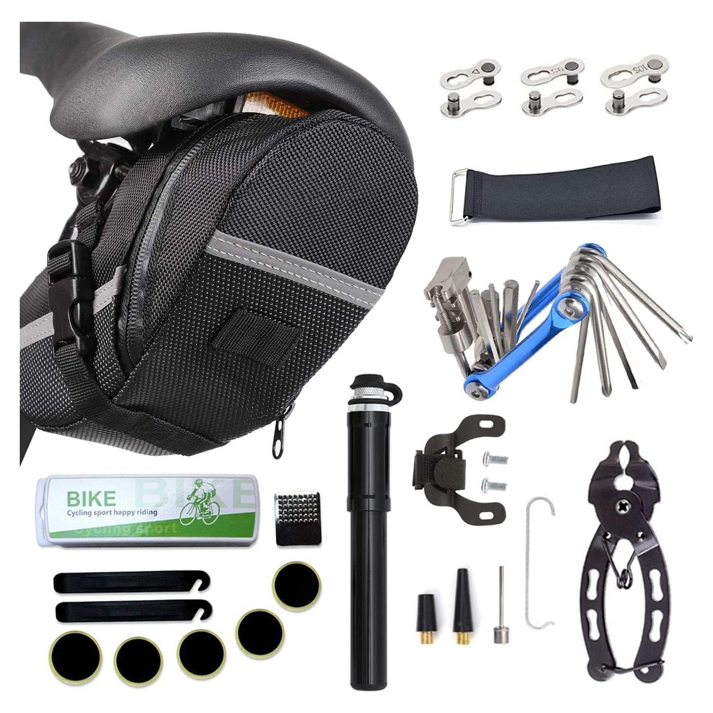 Kit de Herramientas para Bicicleta HHLC - Bomba Mini y 11 en 1