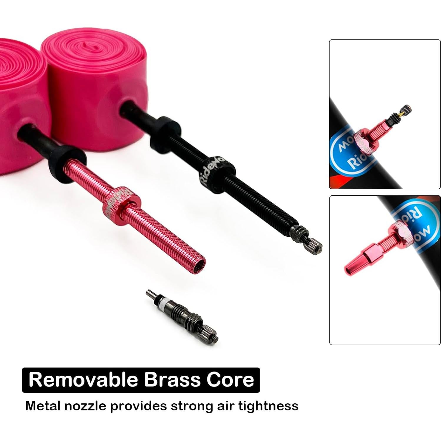 Paquete de 2 Tubos Internos QITUEX 700C x 18-32C Válvula Presta 45mm