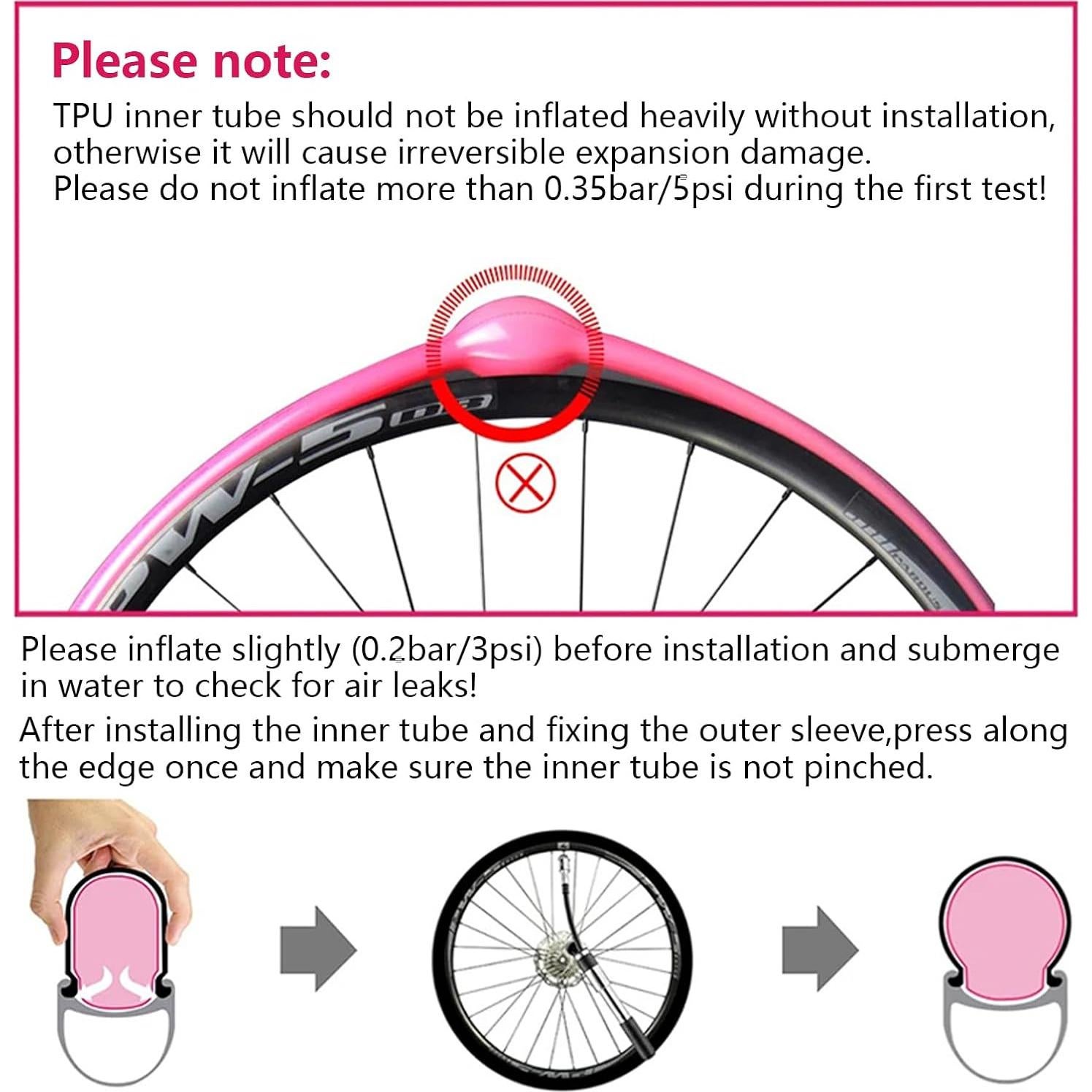 Paquete 2 Tubos Internos QITUEX TPU 700x18-32C Presta 45mm