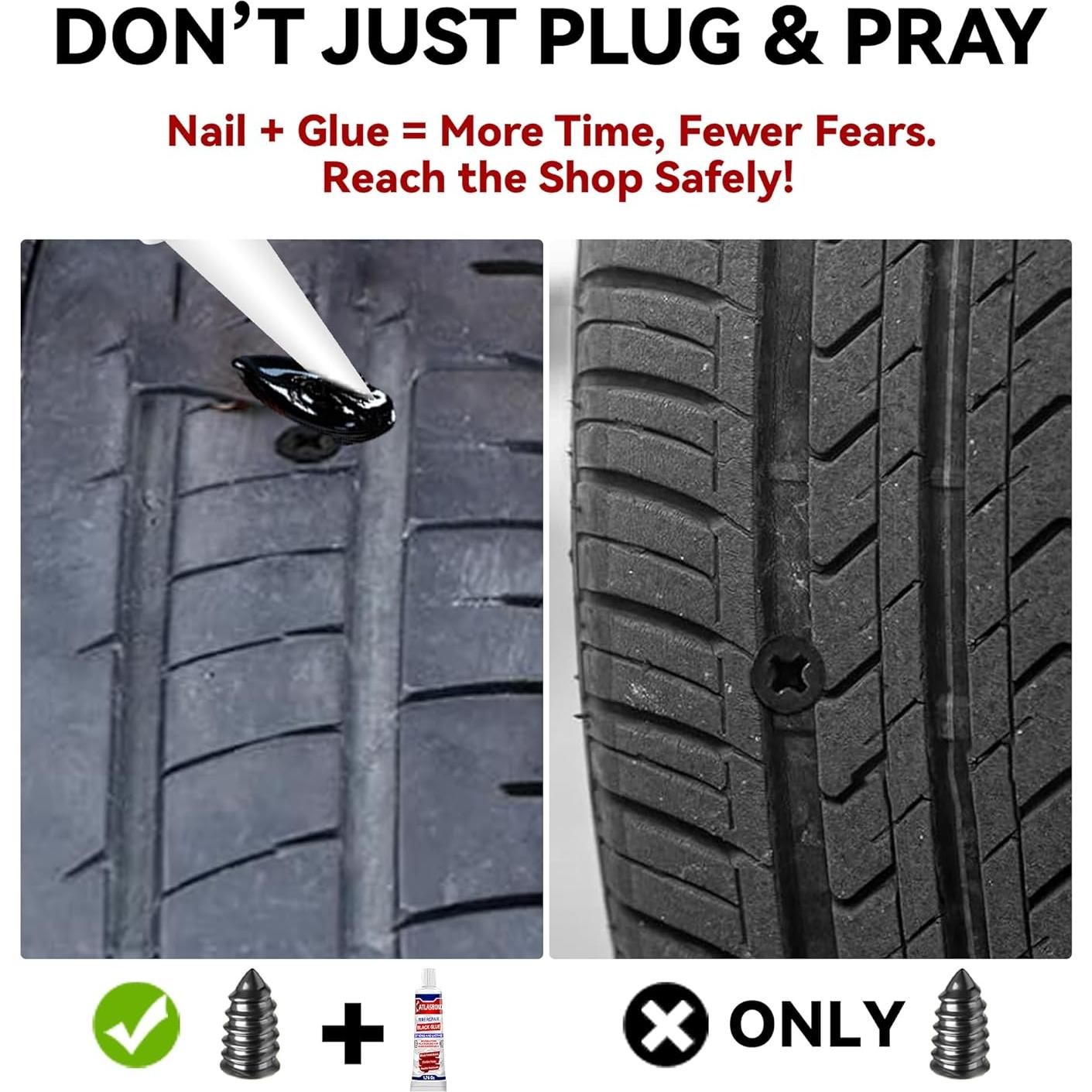 Pegamento para Neumáticos ATLASBOND 50g - Reparación Rápida y Fuerte