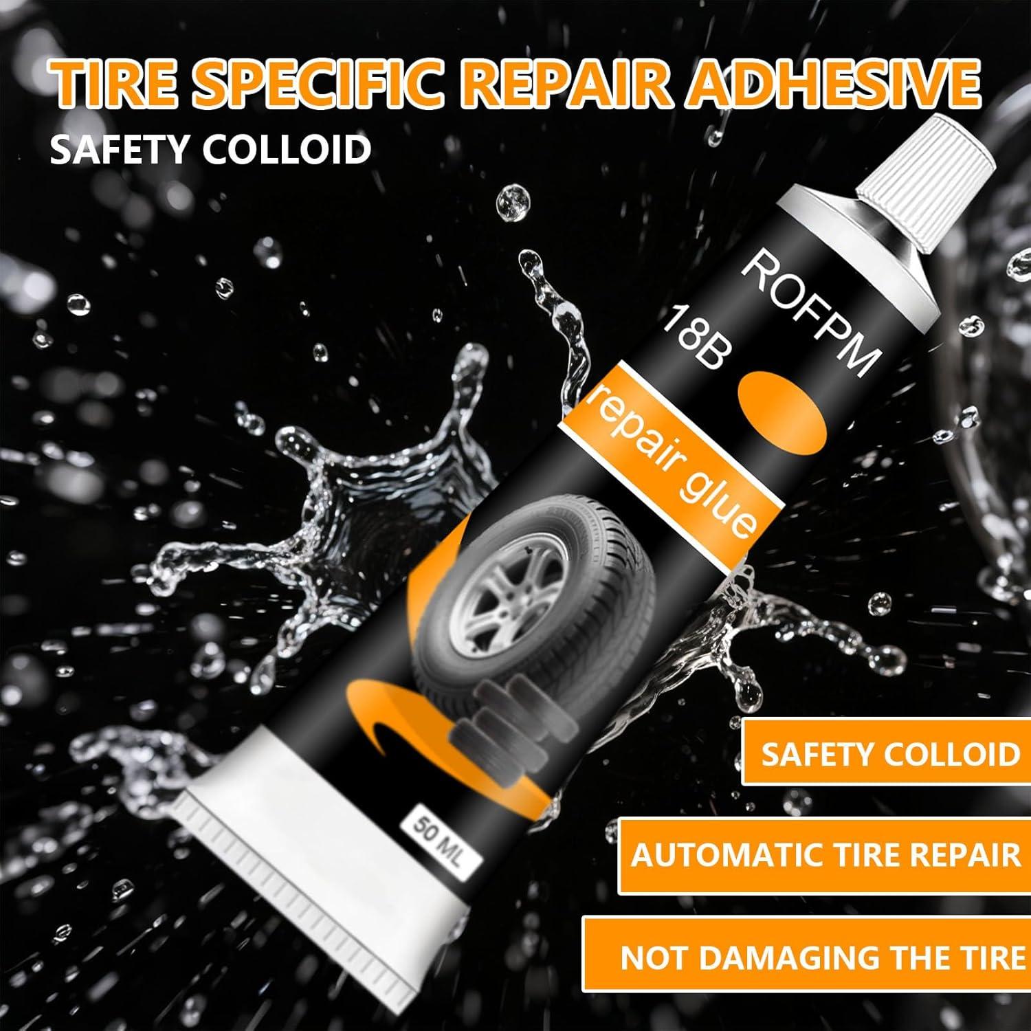 Kit de Reparación de Neumáticos ROFPM - 2 Botellas de Pegamento