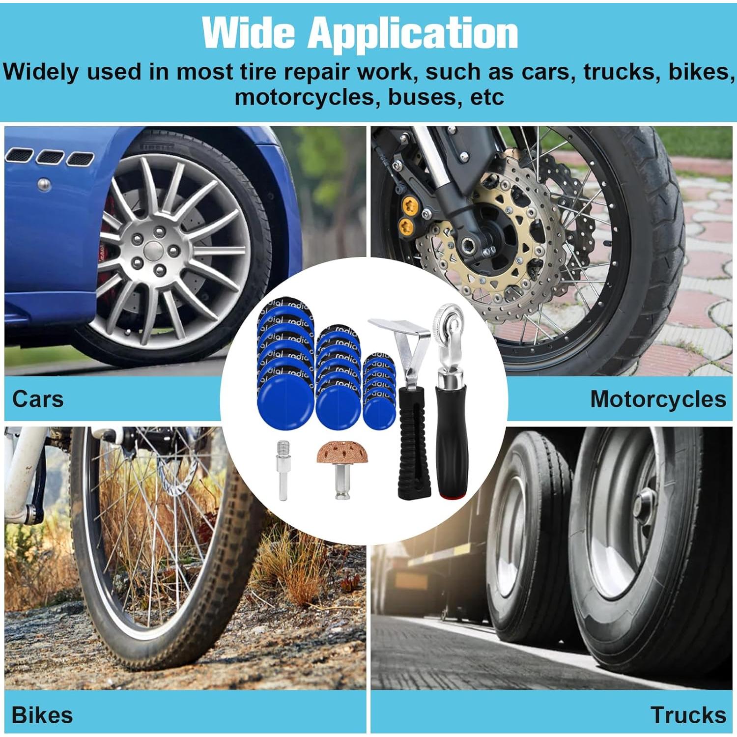 Kit de Parcheo de Neumáticos Wayona 35 Piezas - Reparación Completa