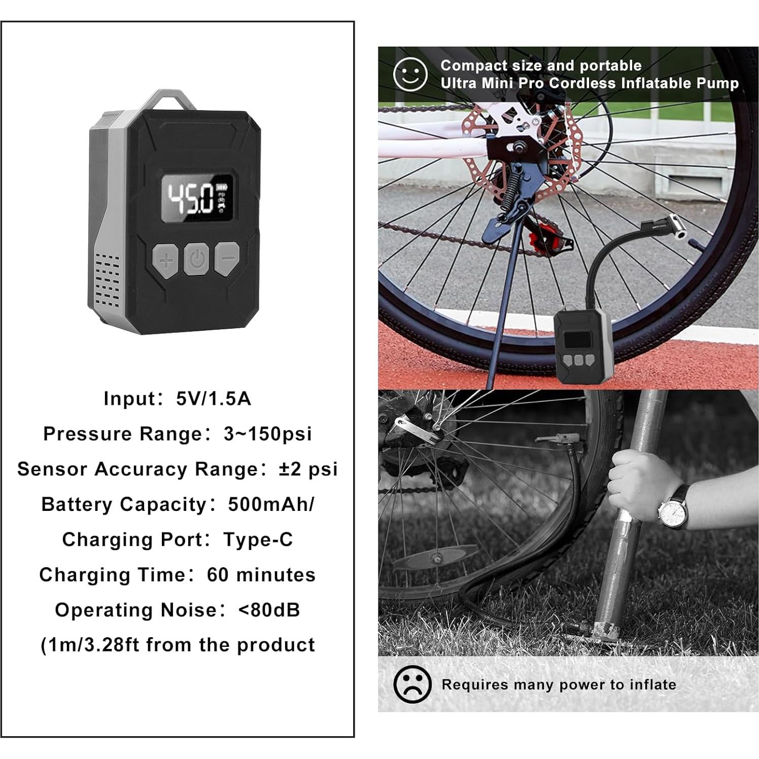 Bomba de Neumáticos Eléctrica Leopauto 150 PSI Portátil