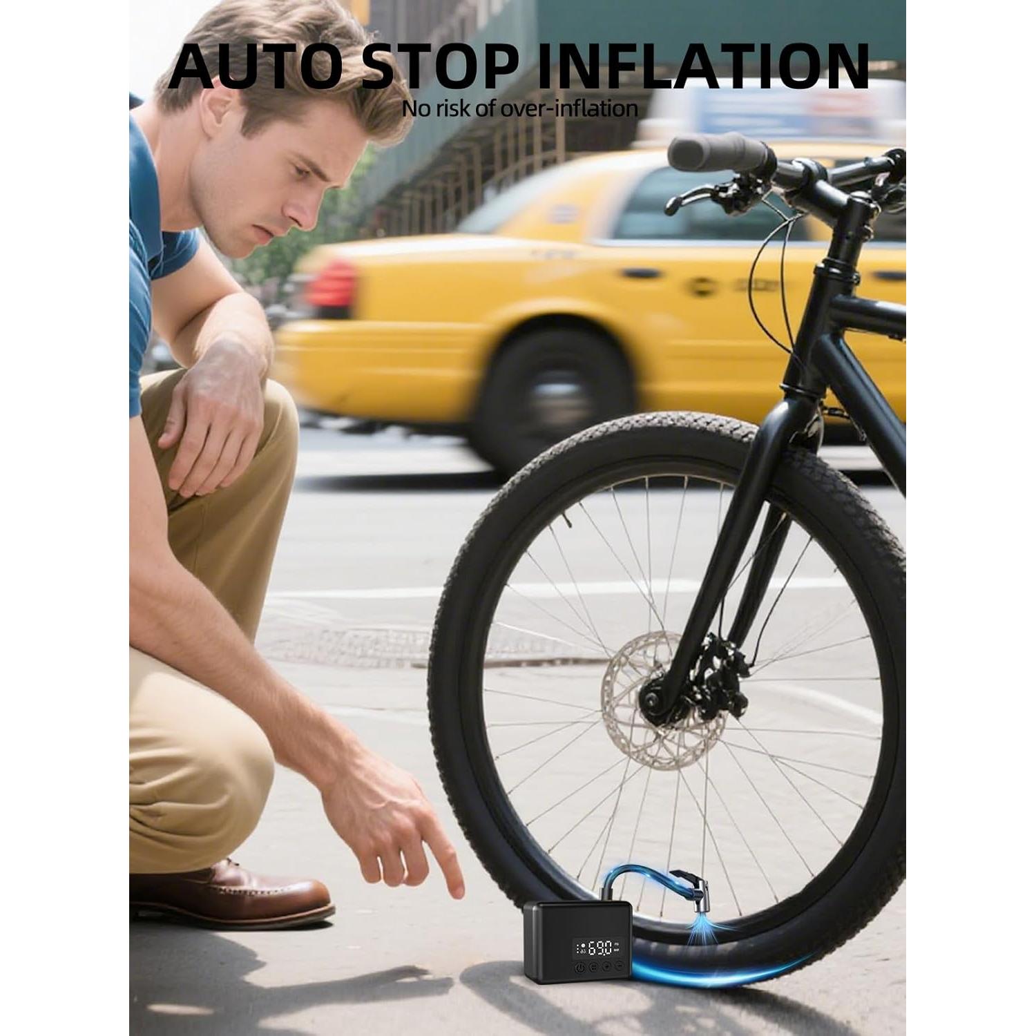 Bomba de Bicicleta Mini AIRSURE 150 PSI con Manómetro