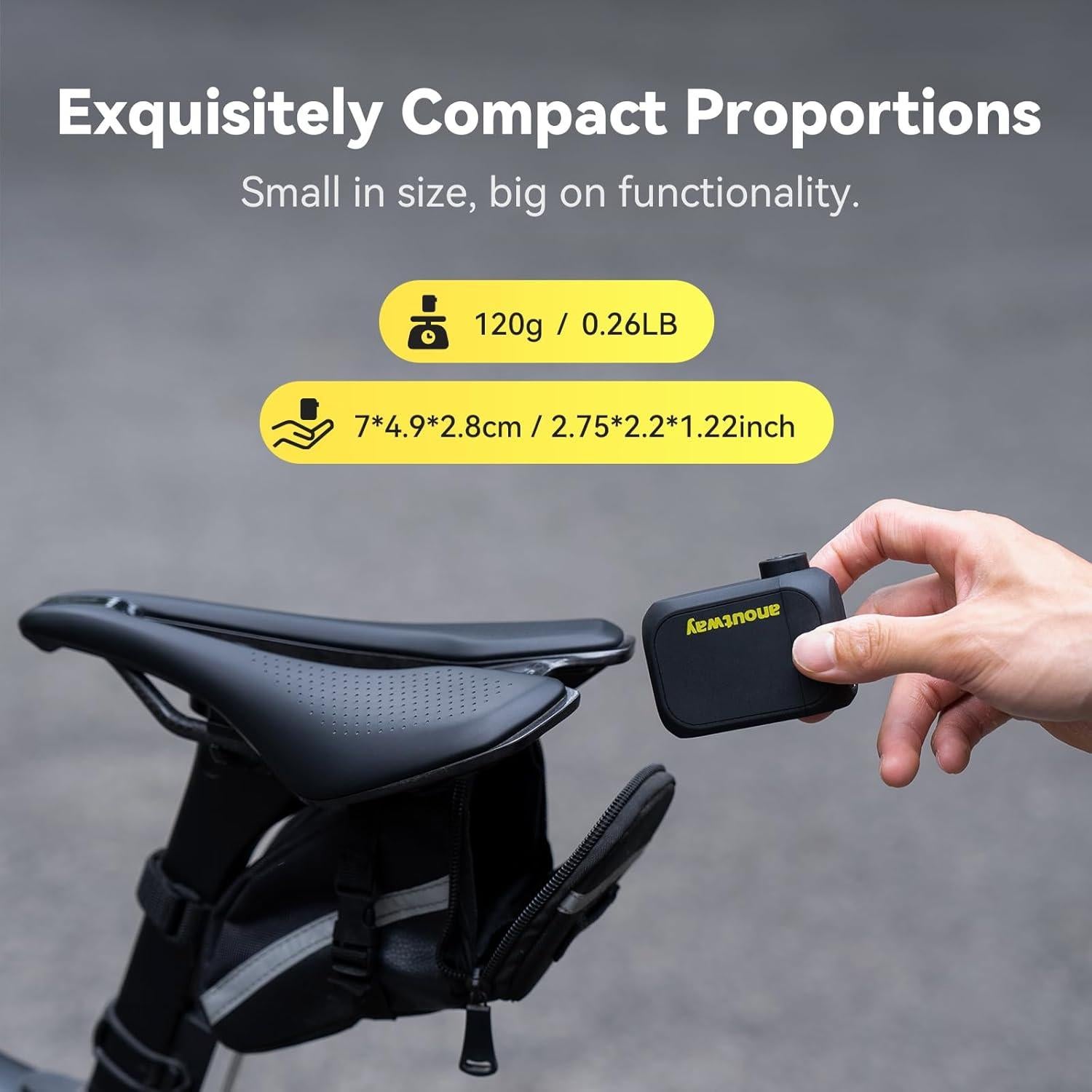 Bomba de Aire Eléctrica Mini Anoutway AT1 120 PSI