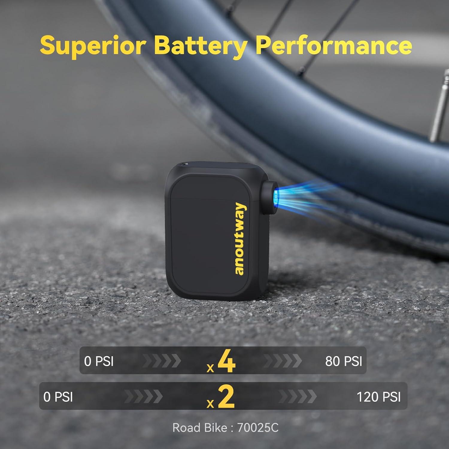 Bomba de Aire Eléctrica Mini Anoutway AT1 120 PSI