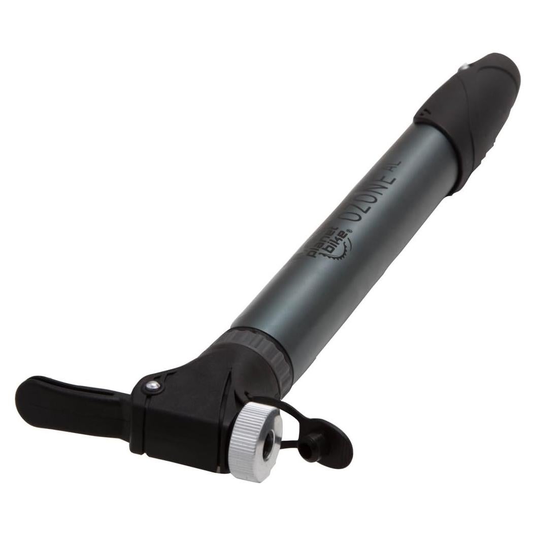 Bomba de bicicleta mini Planet Bike Ozone AL aluminio plata