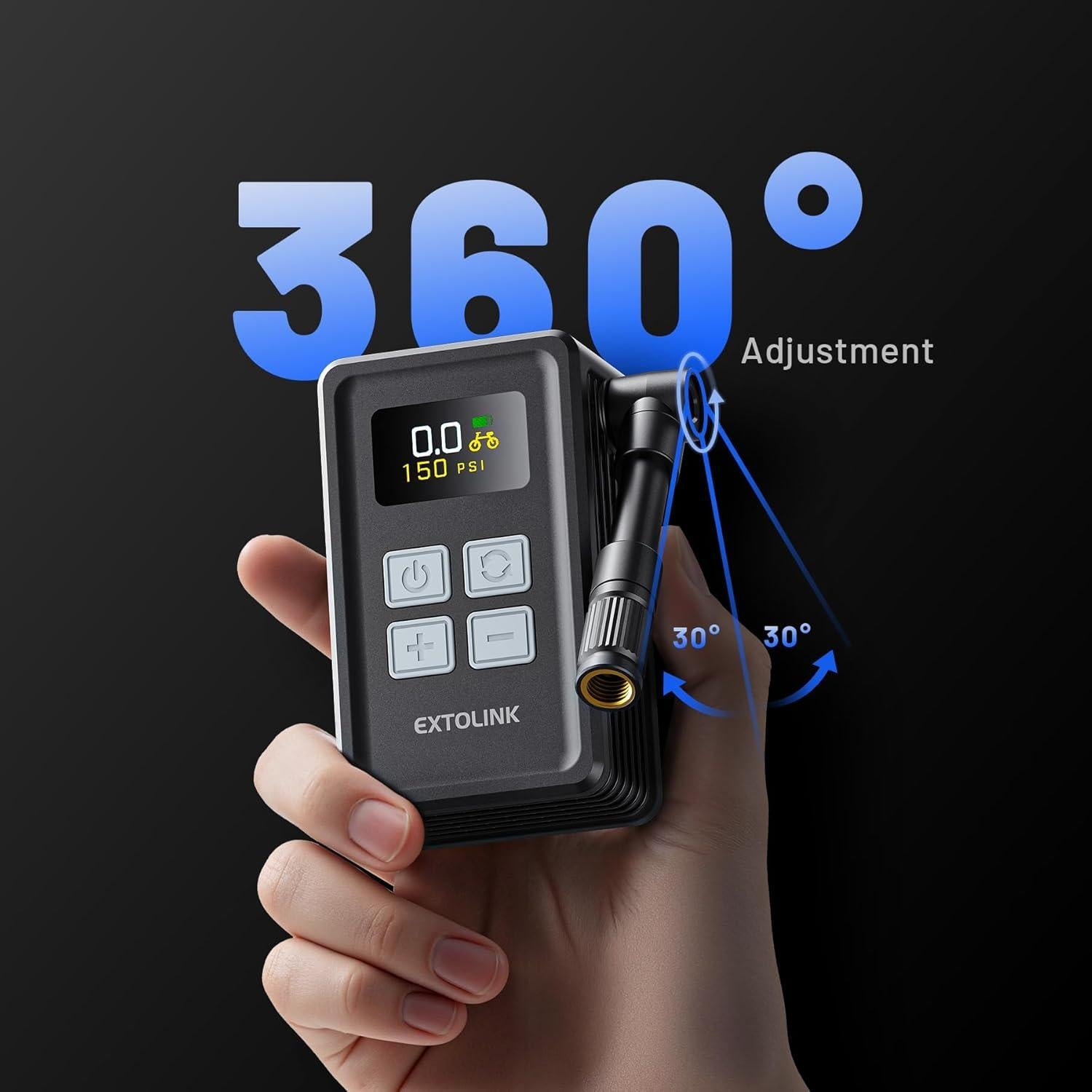 Mini Bomba Eléctrica de Neumáticos EXTOLINK WK-BL01 150 PSI