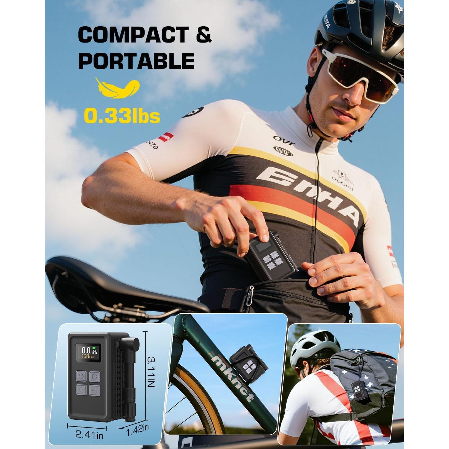 Mini Bomba de Aire Eléctrica iTwano WK-BL01 150 PSI