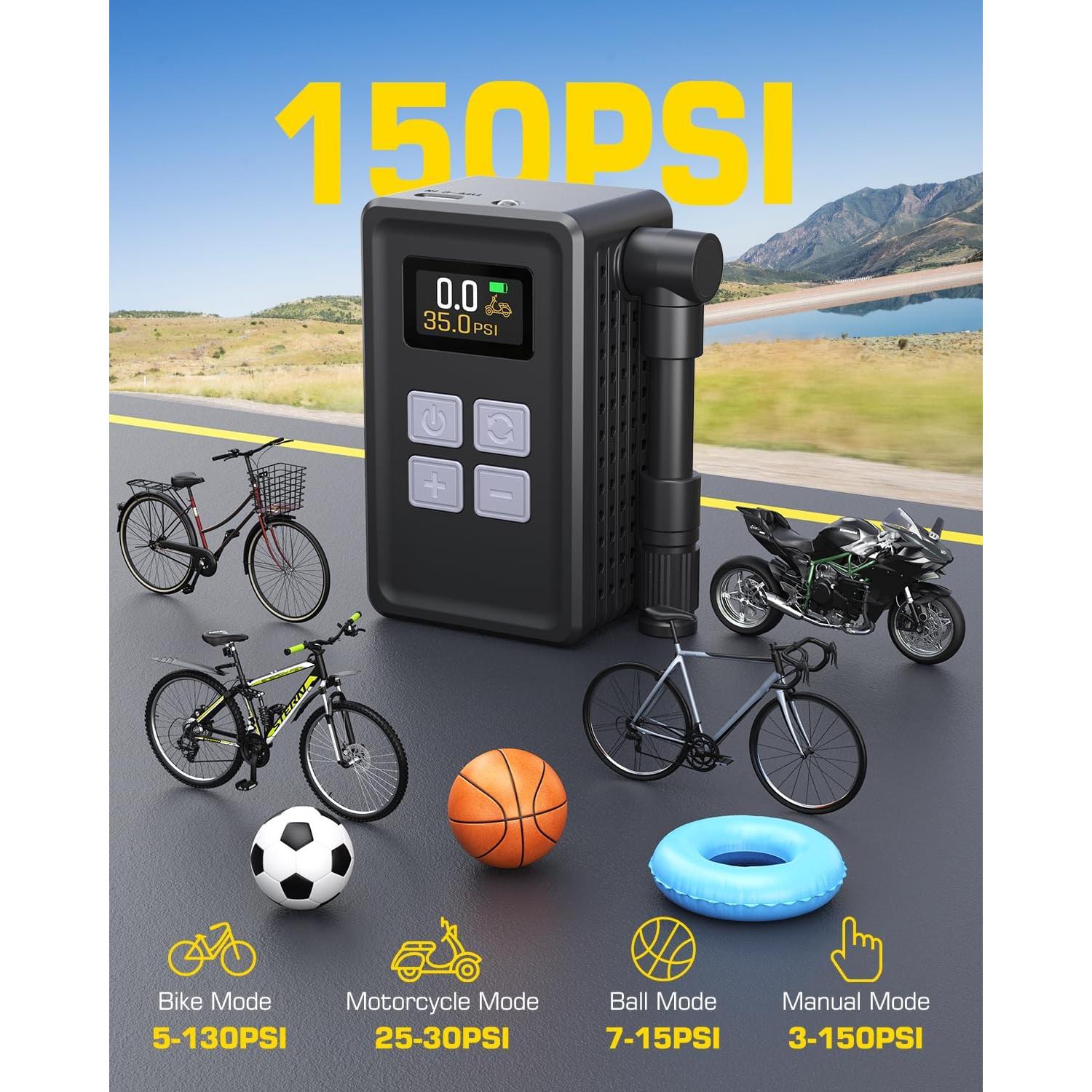 Mini Bomba de Aire Eléctrica iTwano WK-BL01 150 PSI