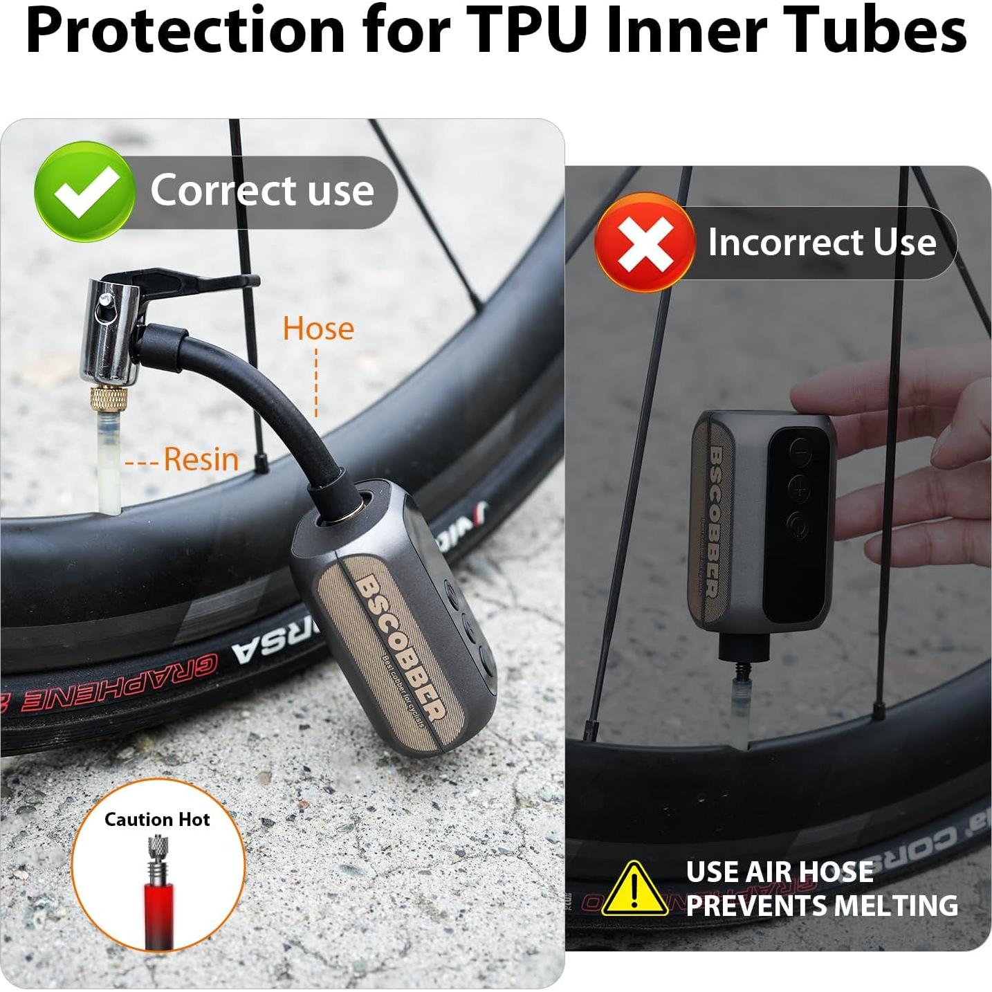 Mini Bomba de Aire Eléctrica BSCOBBER 100PSI Portátil
