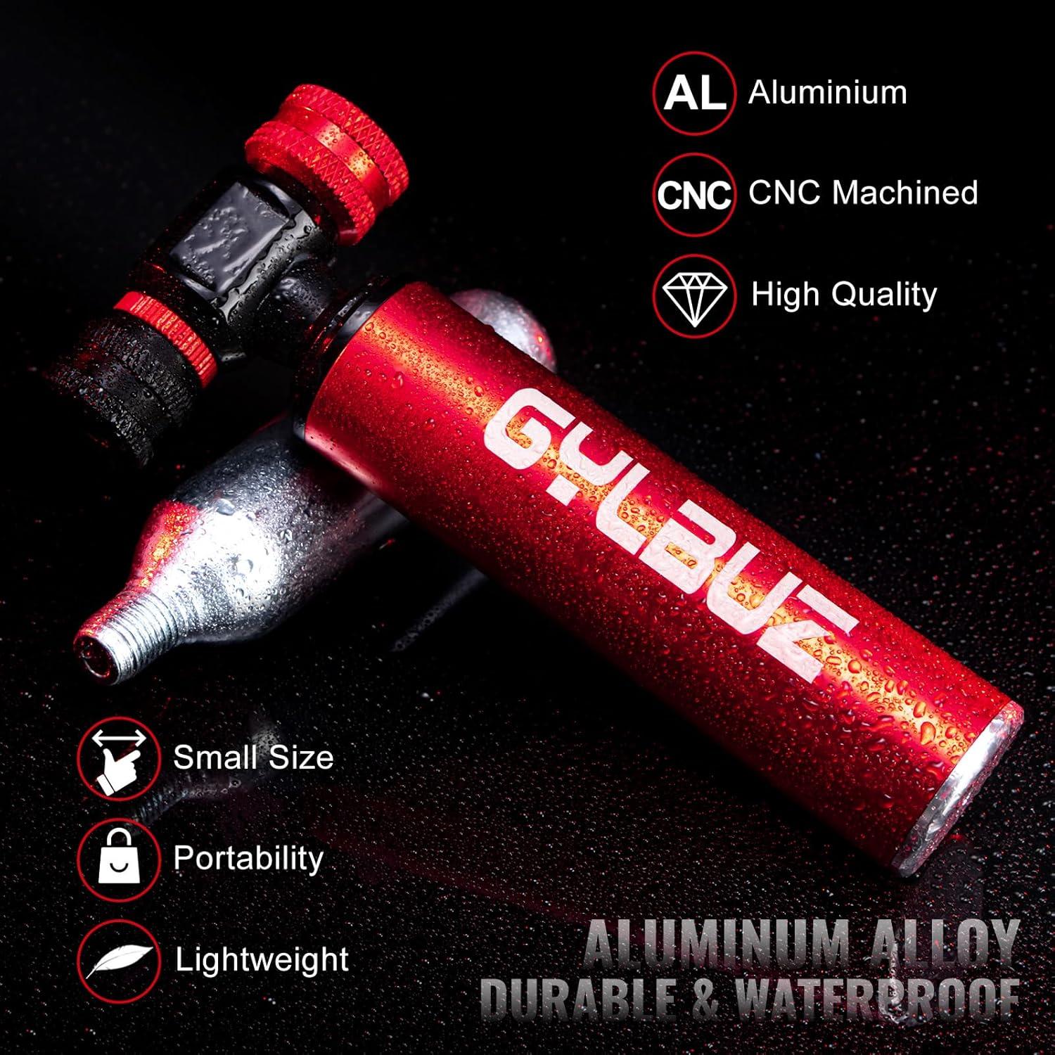 Inflador de Neumáticos de Bicicleta CO2 Gylbuz - Portátil y Ligero