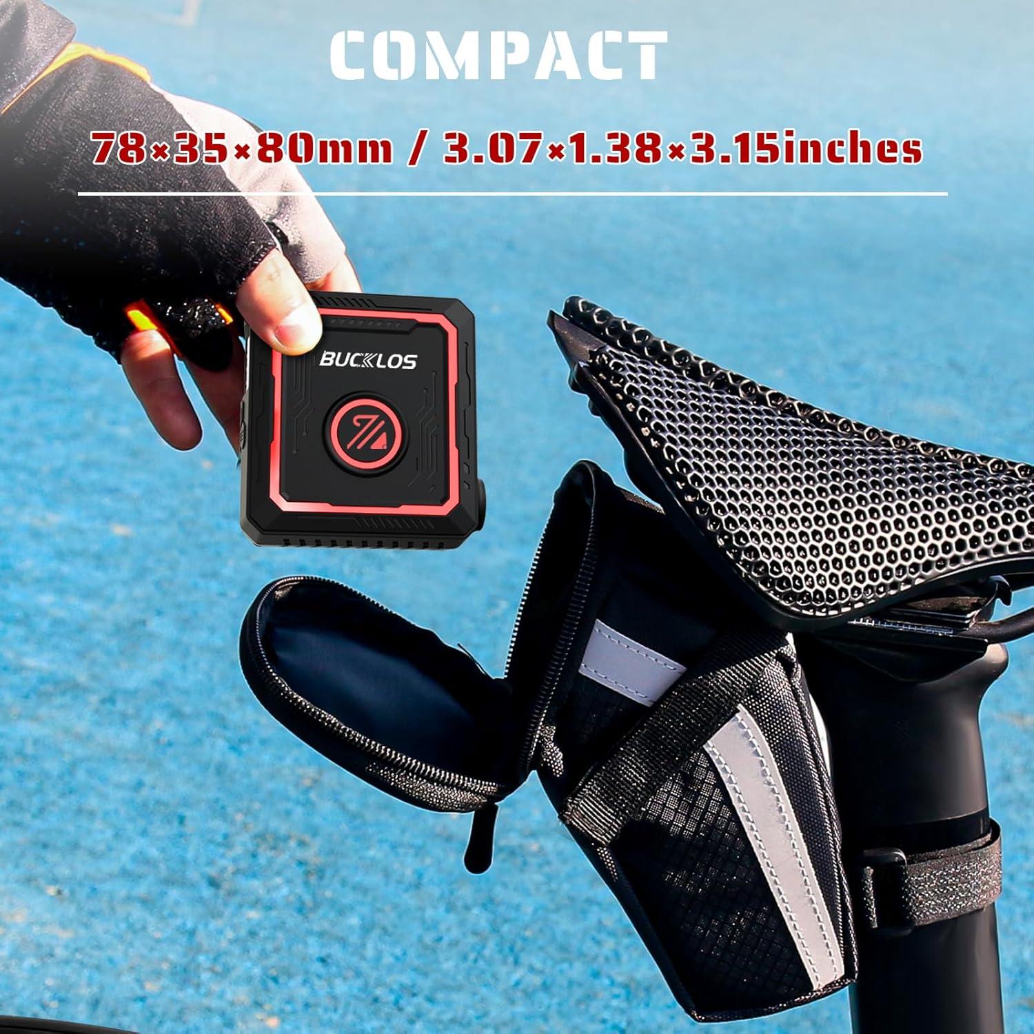 Bomba Eléctrica Portátil BUCKLOS 150 PSI con Manómetro Digital