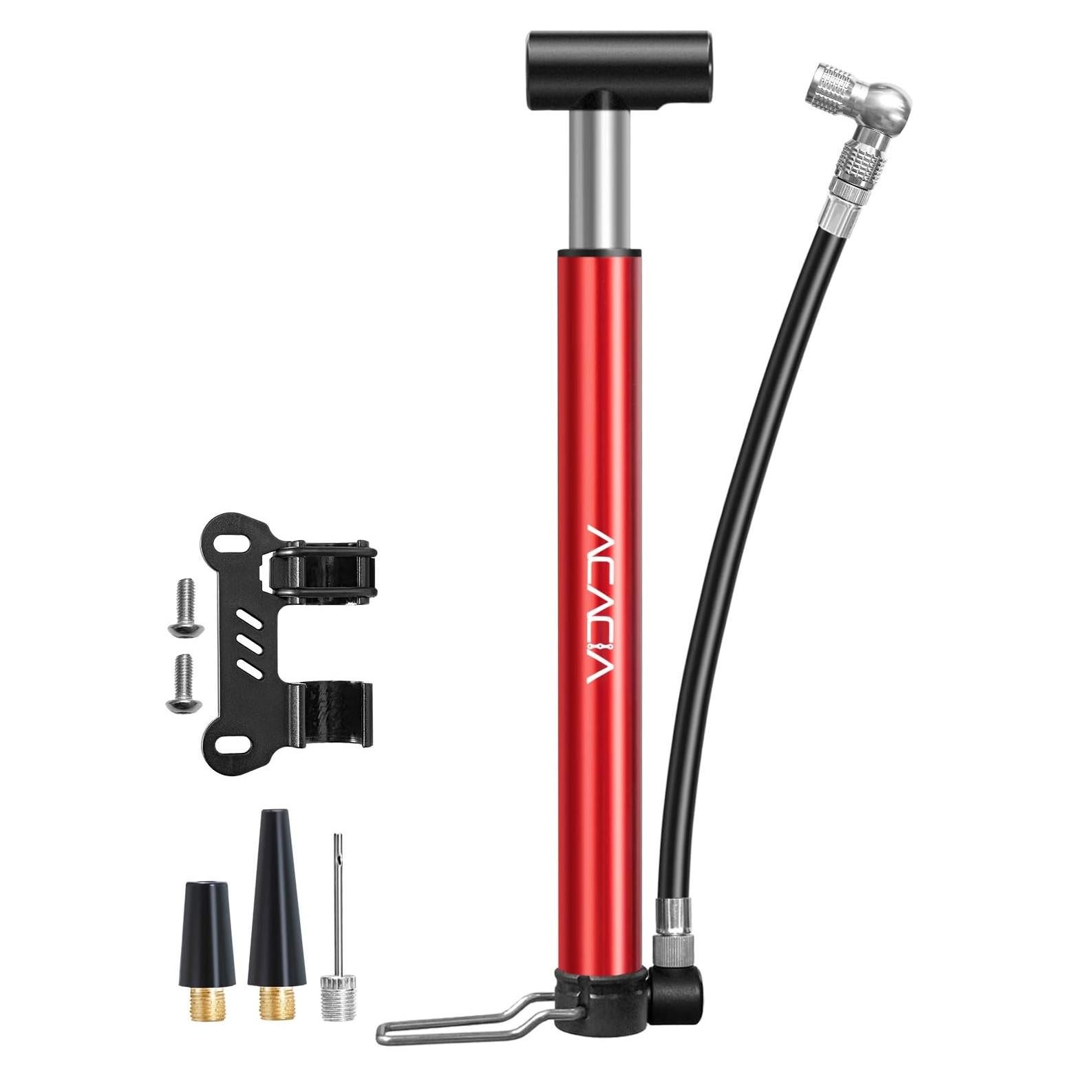Bomba de Bicicleta Mini ACACIA 130 PSI Compatible Presta Schrader