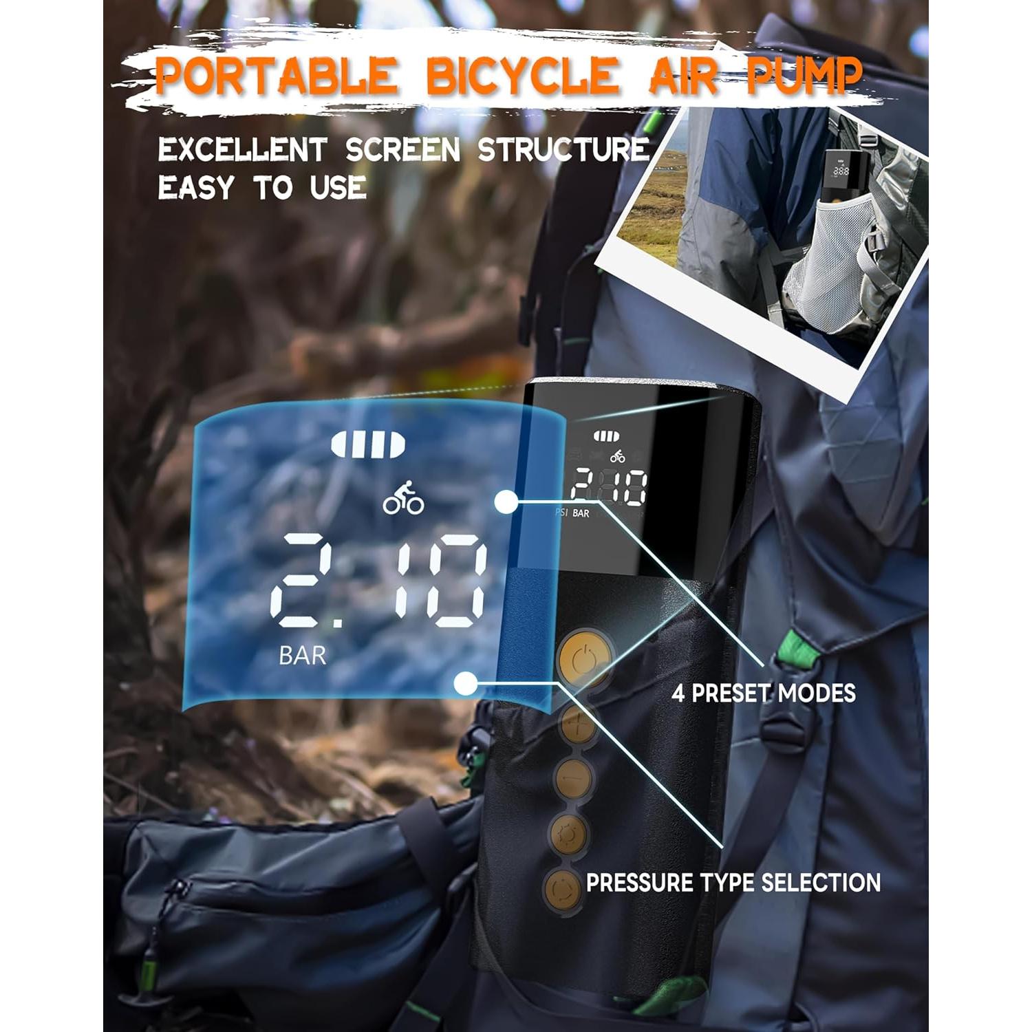 Bomba de Aire Eléctrica ZanaNook AIRPUMP001 150 PSI Portátil