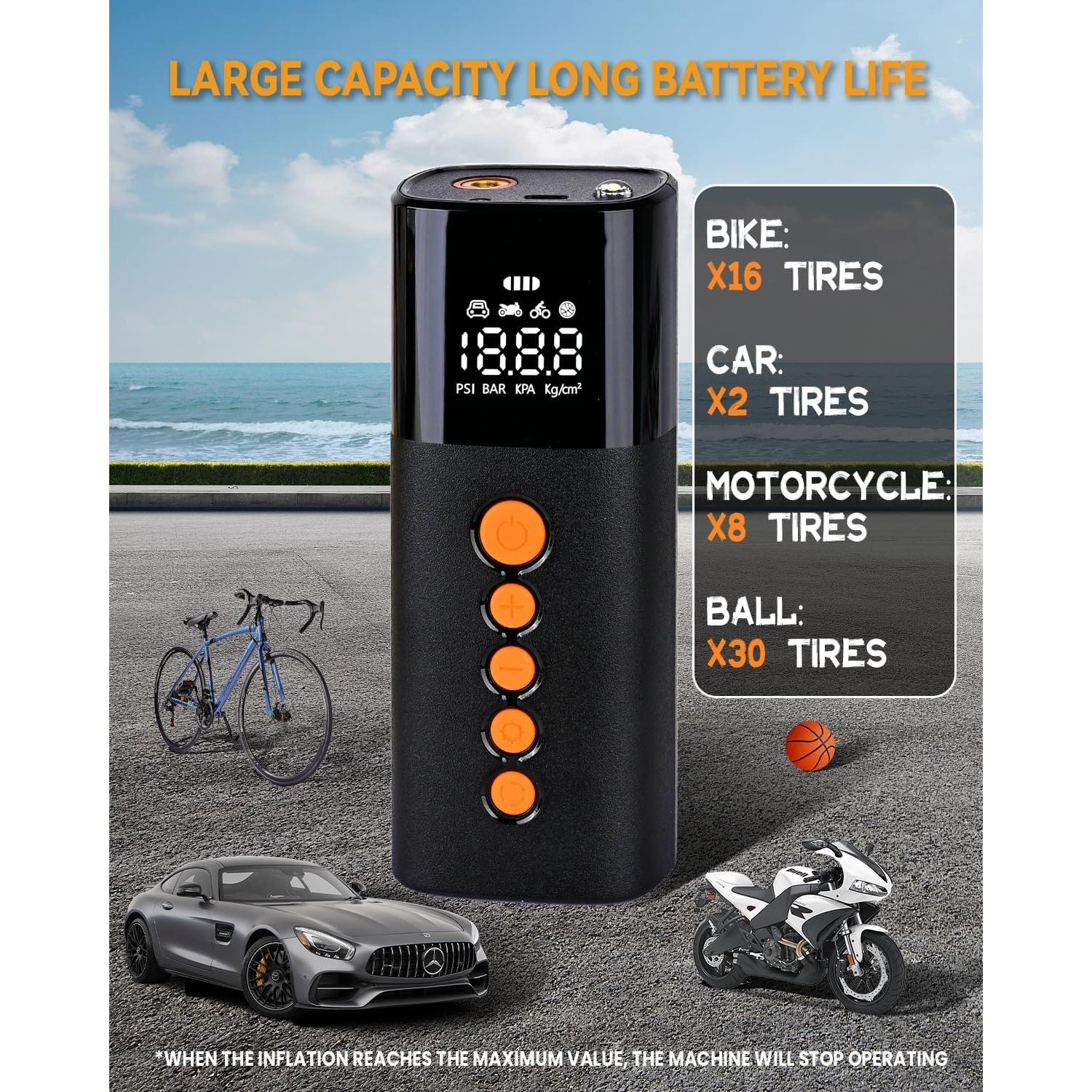 Bomba de Aire Eléctrica ZanaNook AIRPUMP001 150 PSI Portátil