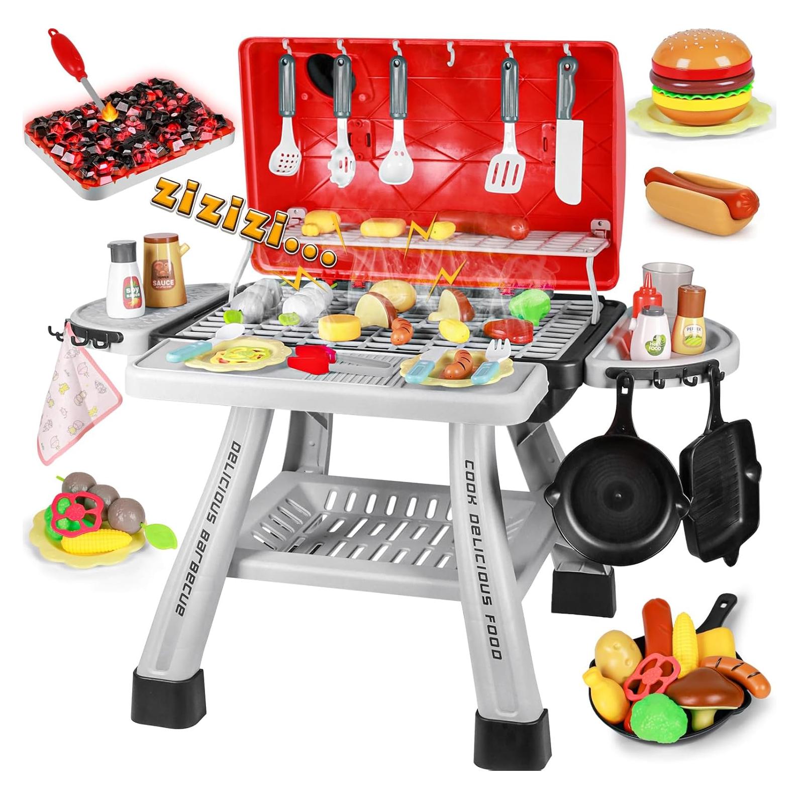 Juego de Cocina para Niños Pickuparts BBQ 2 Niveles Rojo