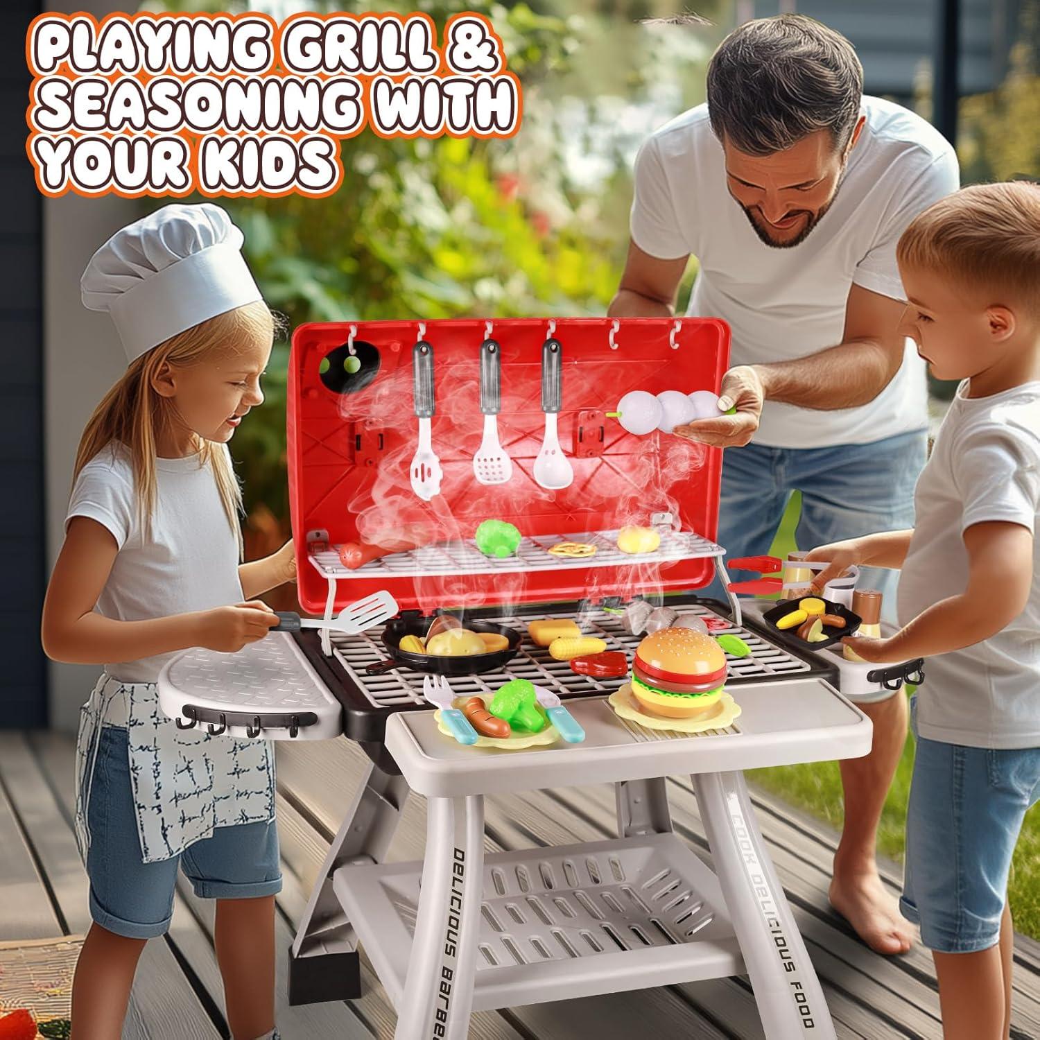 Juego de Cocina para Niños Pickuparts BBQ 2 Niveles Rojo