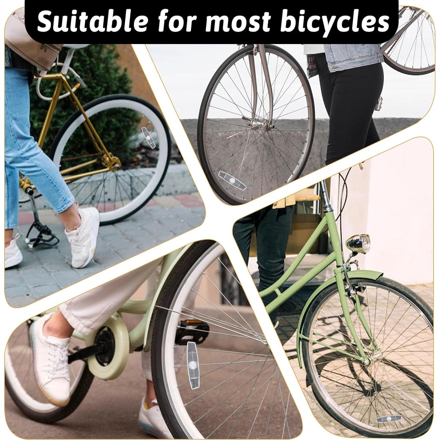 4 Reflectores de Radios de Bicicleta Qulkws - Seguridad Nocturna