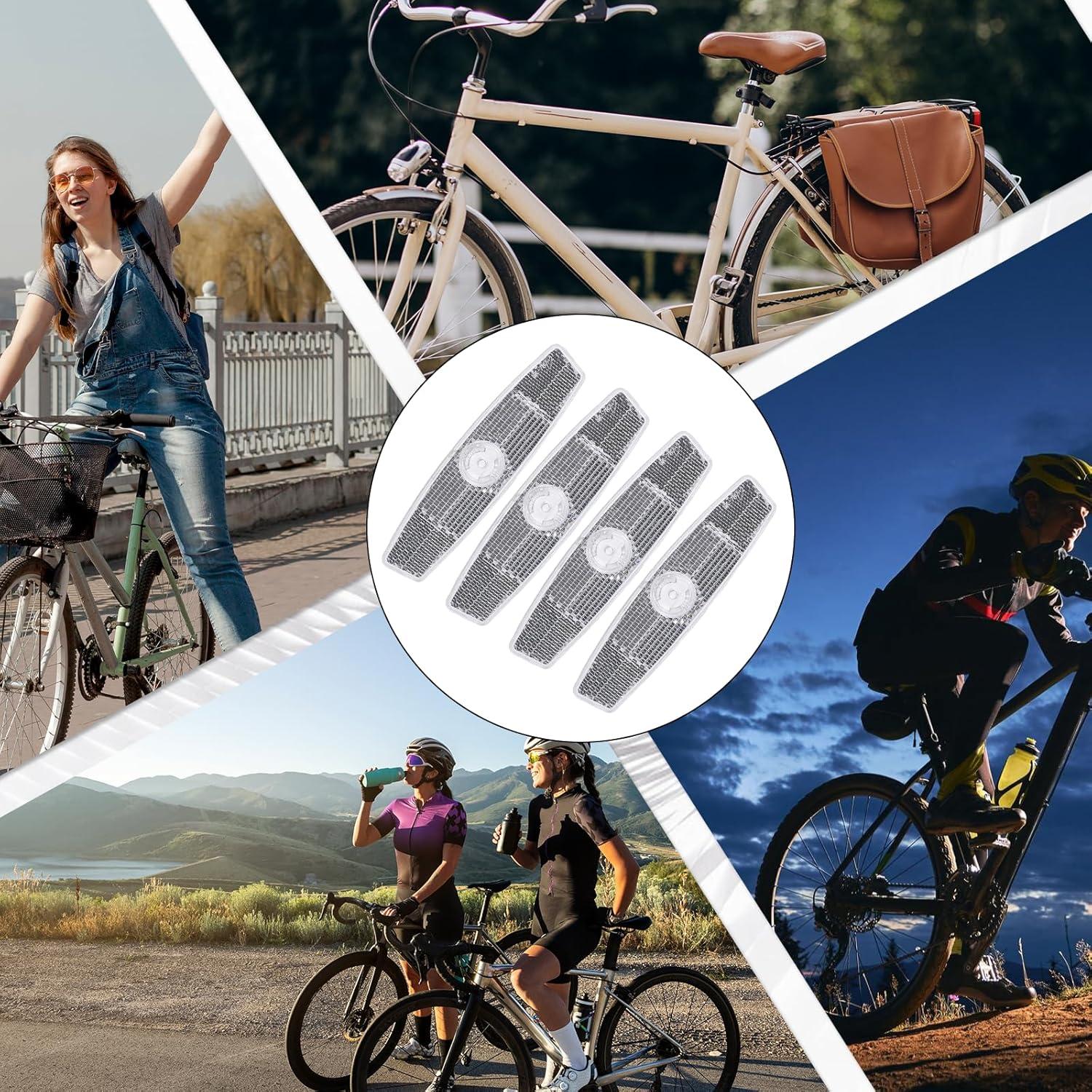4 Reflectores de Radios de Bicicleta Qulkws - Seguridad Nocturna