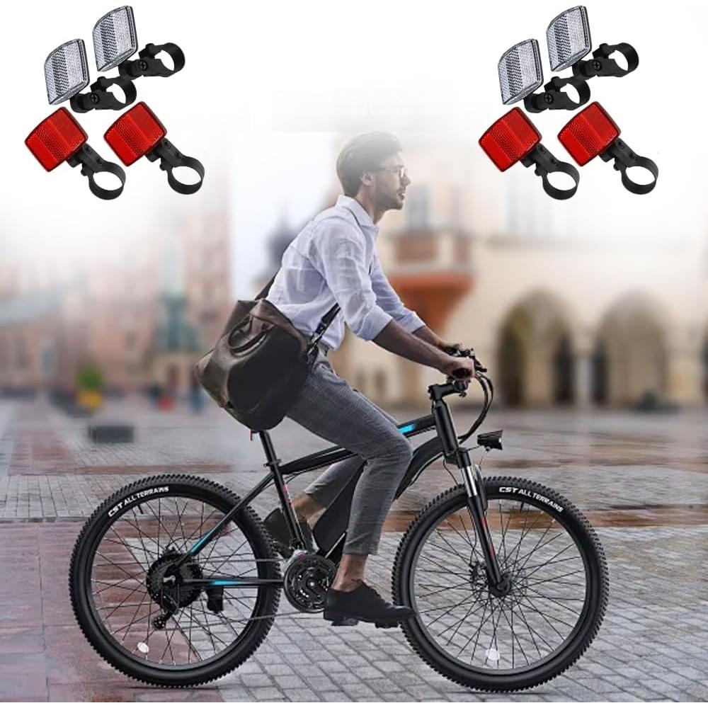 Kit de 8 Reflectores de Seguridad para Bicicleta Wvapzwr