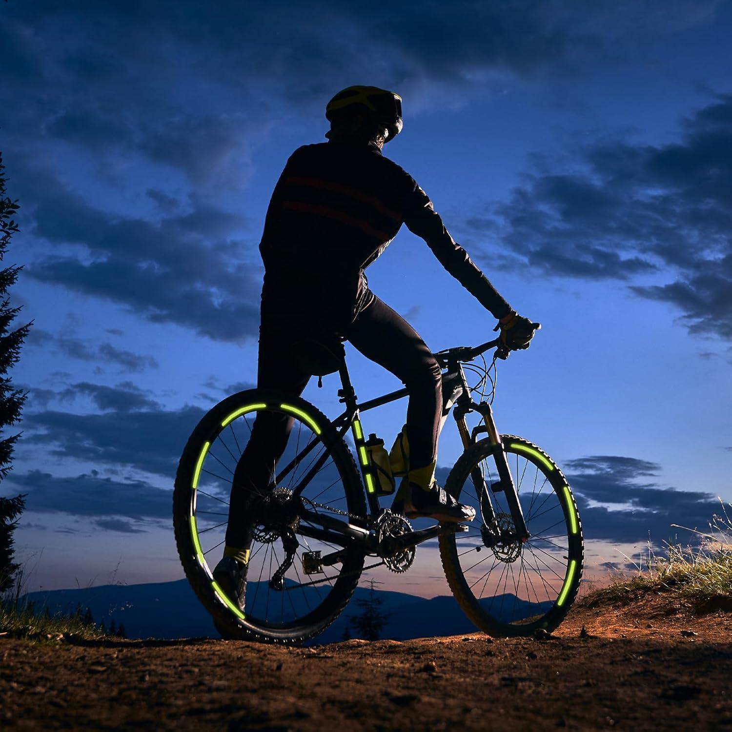 Calcomanías Reflectantes Prasacco 42 Piezas Verde Fluorescente