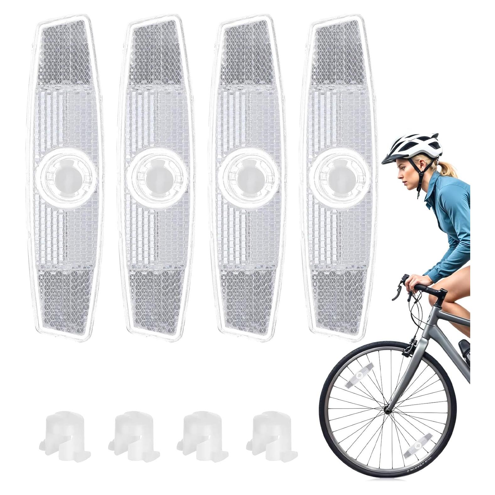 4 Reflectores de Rueda de Bicicleta ValueBargain - Seguridad y Decoración