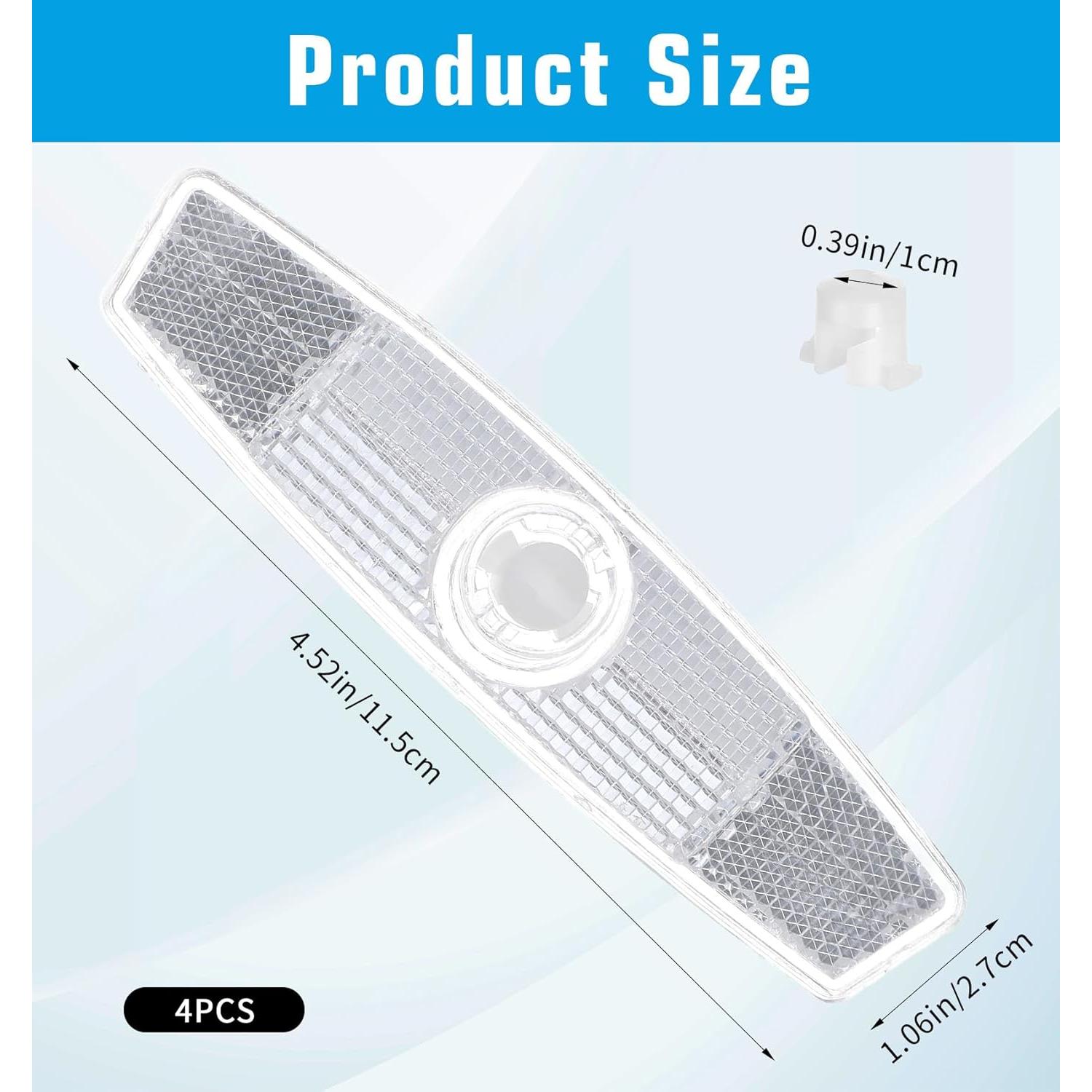 4 Reflectores de Rueda de Bicicleta ValueBargain - Seguridad y Decoración