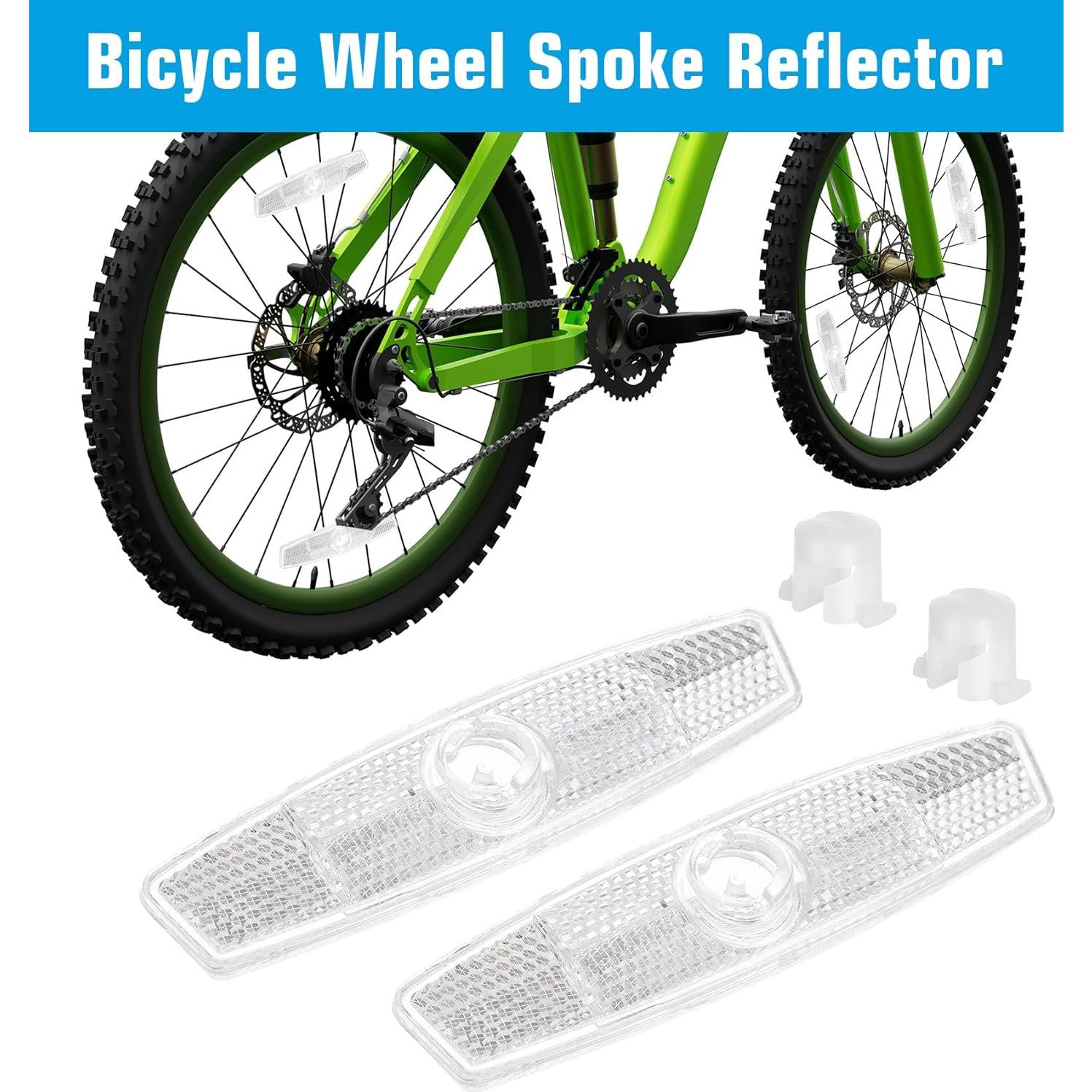 4 Reflectores de Rueda de Bicicleta ValueBargain - Seguridad y Decoración