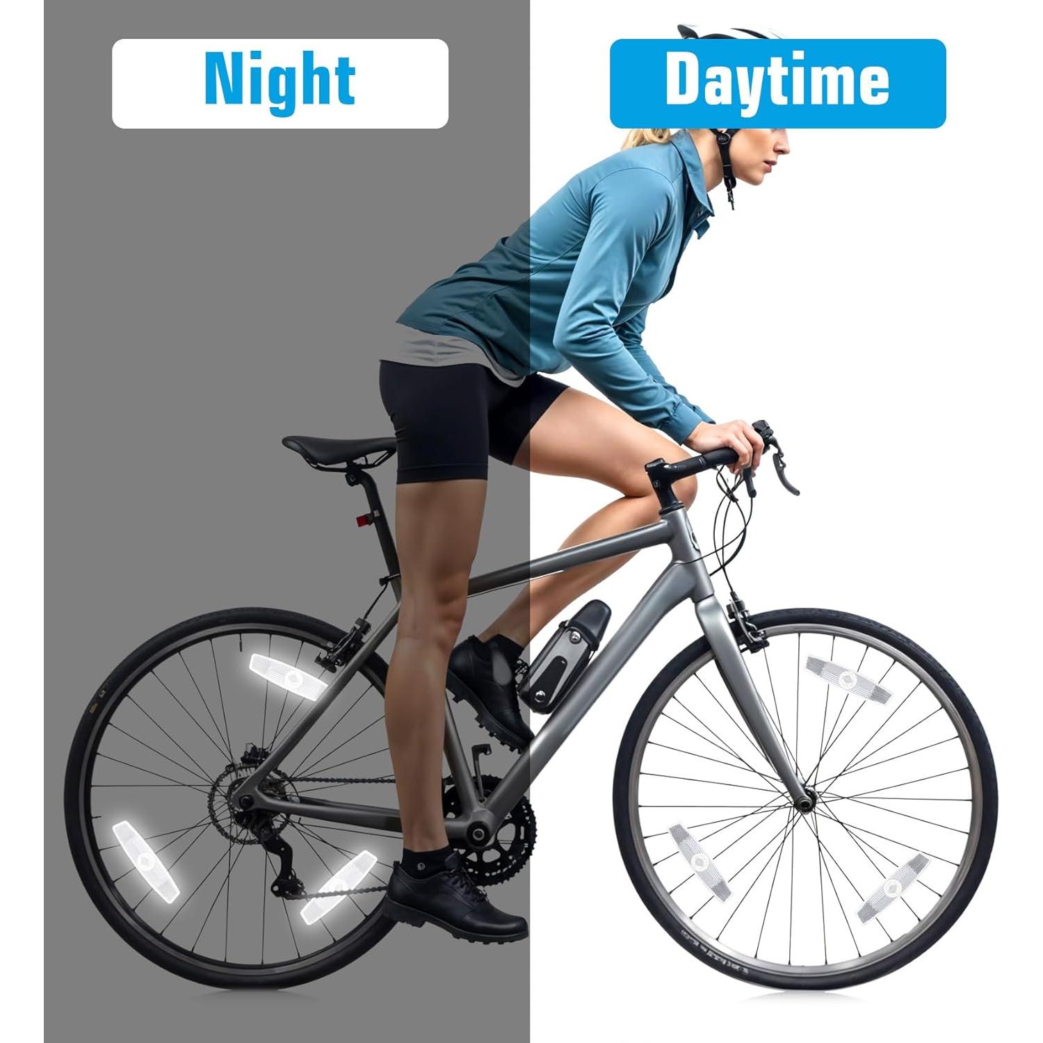 4 Reflectores de Rueda de Bicicleta ValueBargain - Seguridad y Decoración