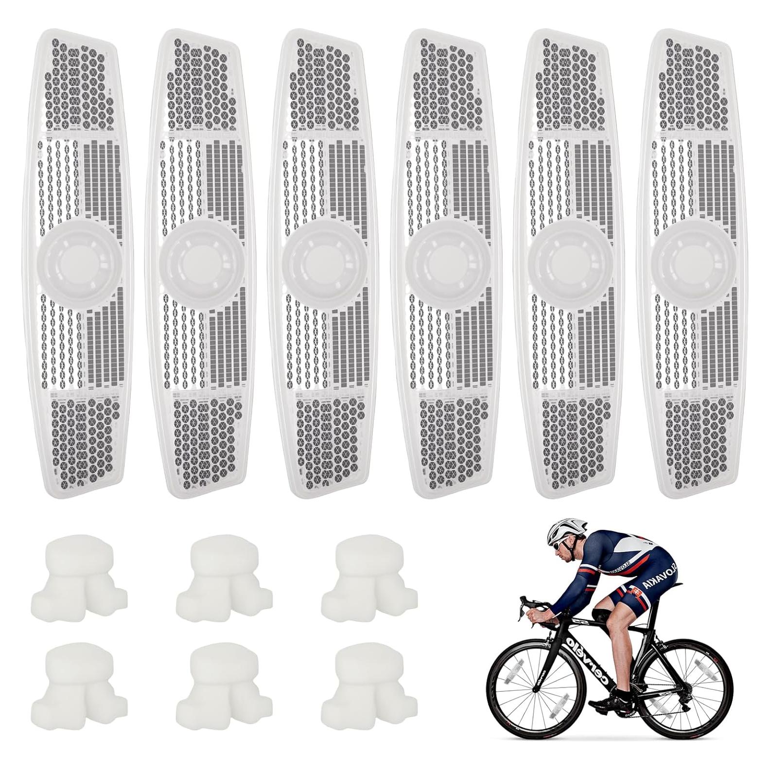 6 Reflectores de Radios de Bicicleta Fampery - Seguridad Nocturna
