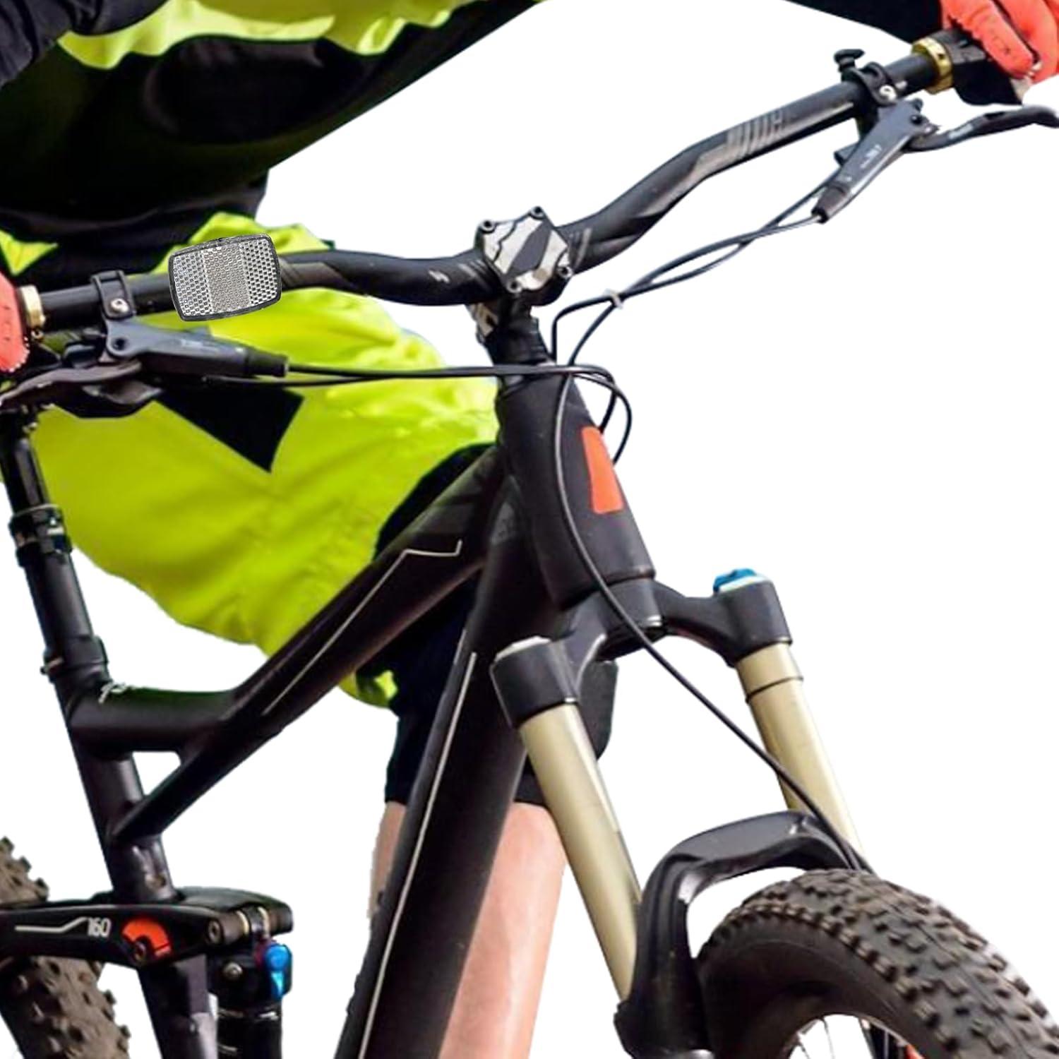 10 Reflectores Frontales de Bicicleta Nicerity - Seguridad Nocturna