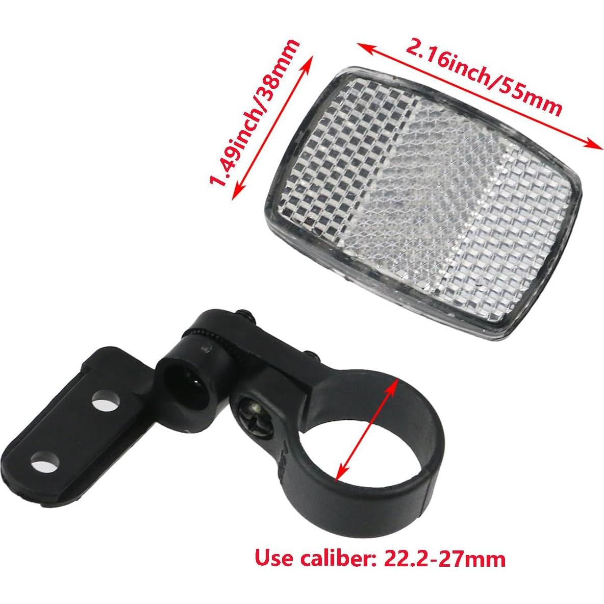 10 Reflectores Frontales de Bicicleta Nicerity - Seguridad Nocturna