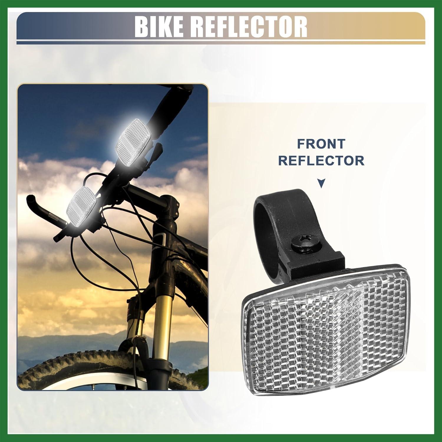 Reflectores de Bicicleta Motoforti 5.4x4cm Plástico Blanco
