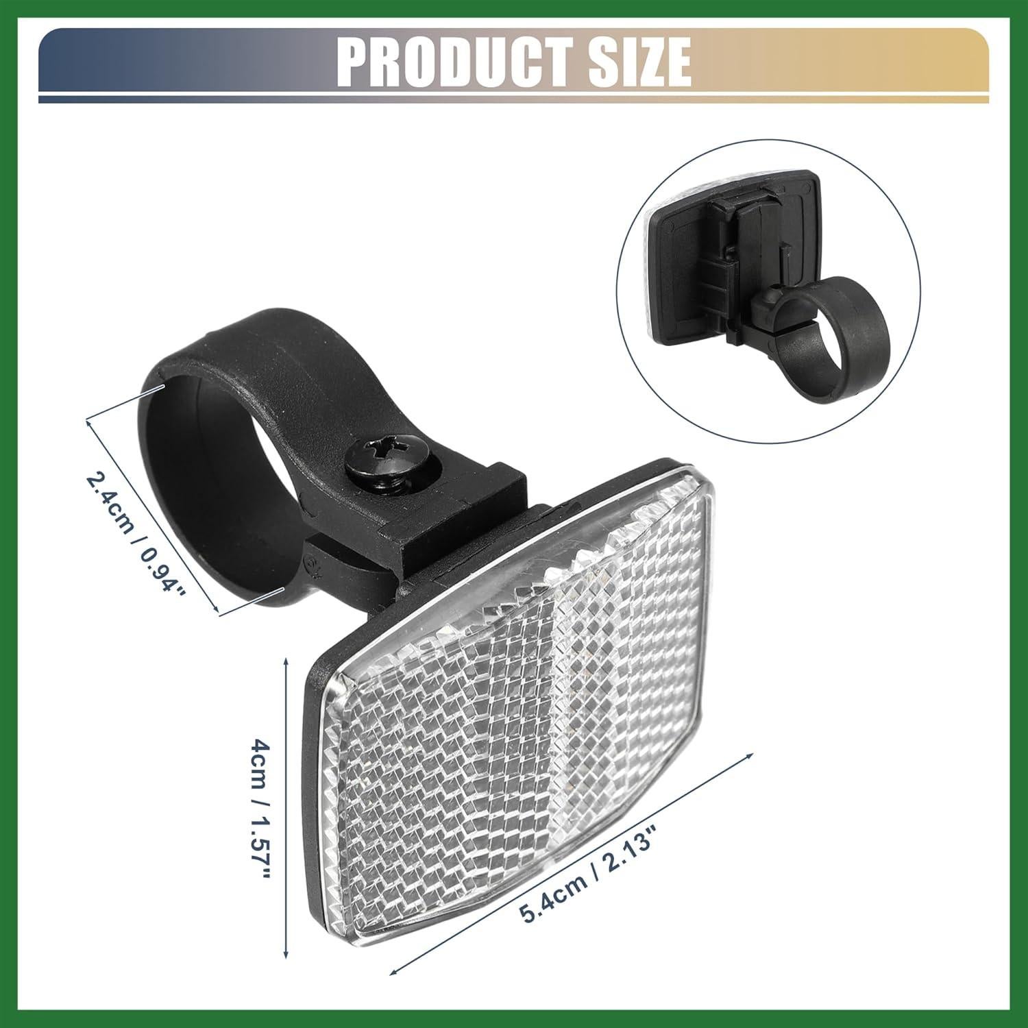 Reflectores de Bicicleta Motoforti 5.4x4cm Plástico Blanco