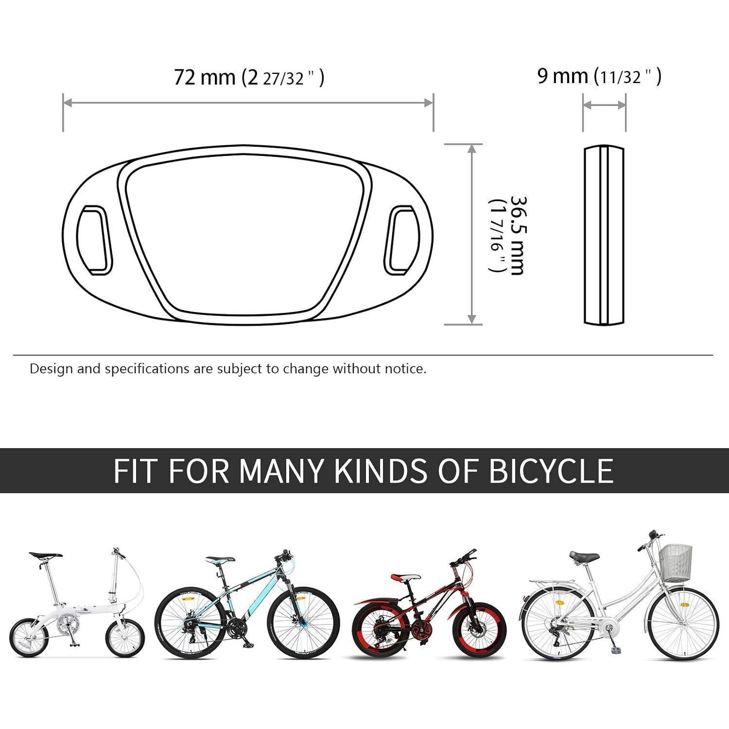 Reflectores de Rueda de Bicicleta MFC PRO 2 Piezas Blanco