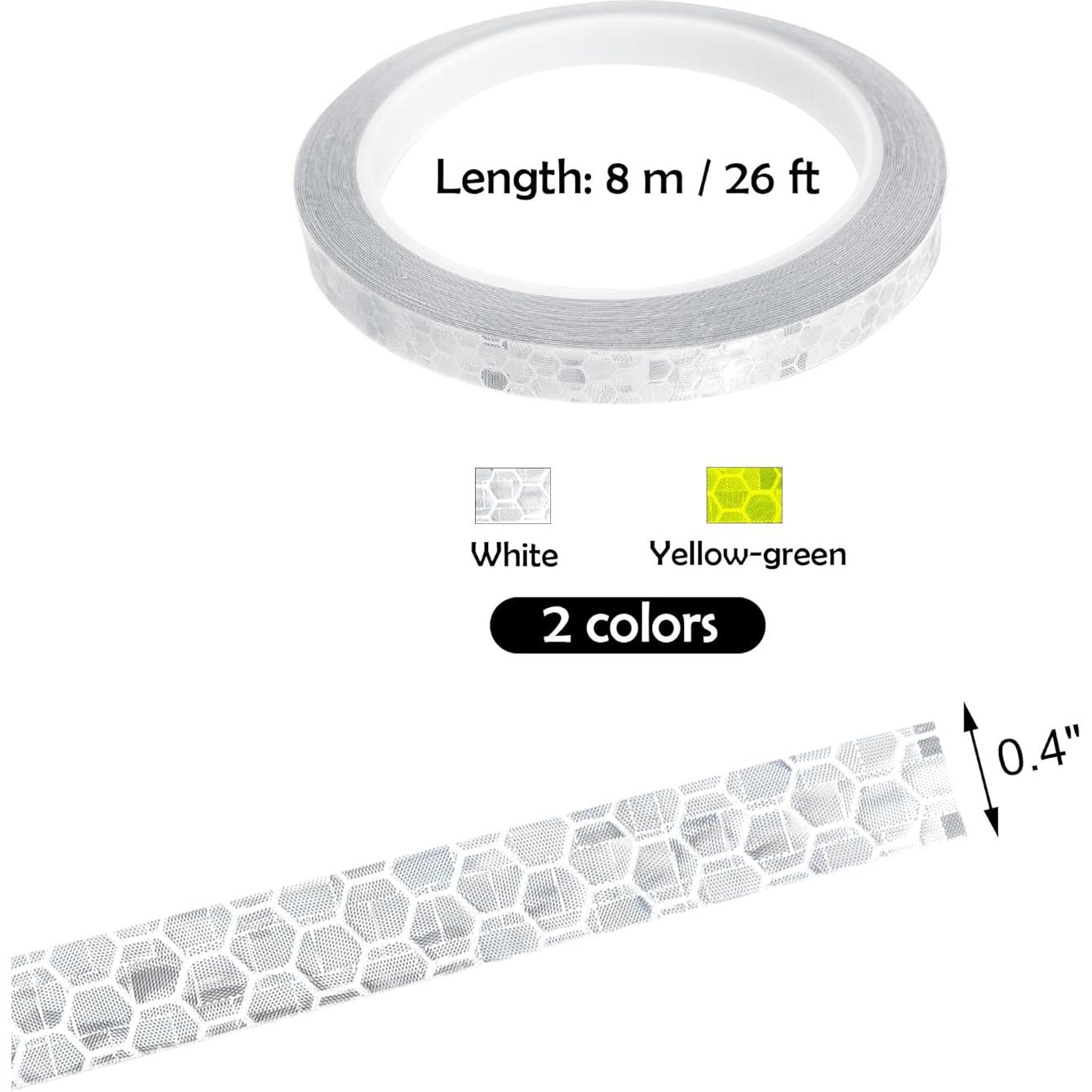 Cinta Reflectante Quacc 10 mm x 8 m Adhesiva Impermeable Blanca