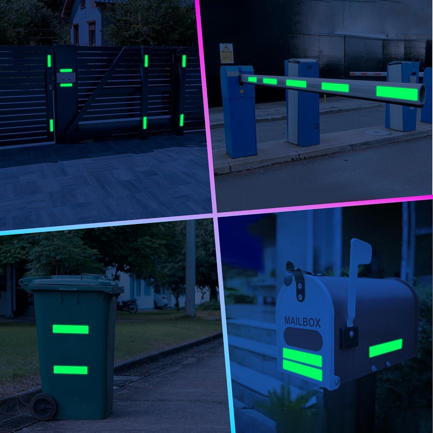 Calcomanías Reflectantes LOOM para Ruedas de Bicicleta 18pc Verde