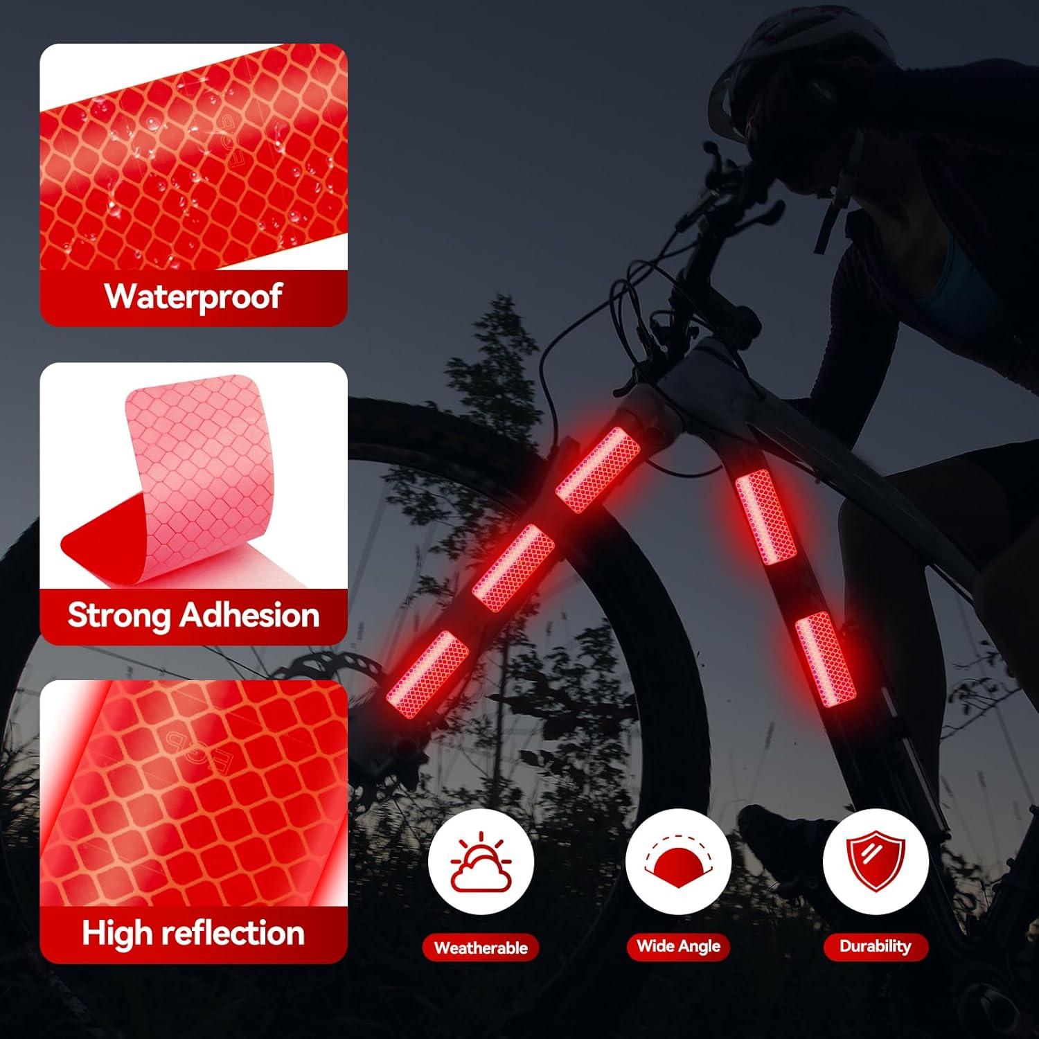 60 Calcomanías Reflectantes de Seguridad Sobaino - Amarillo, Naranja, Rojo