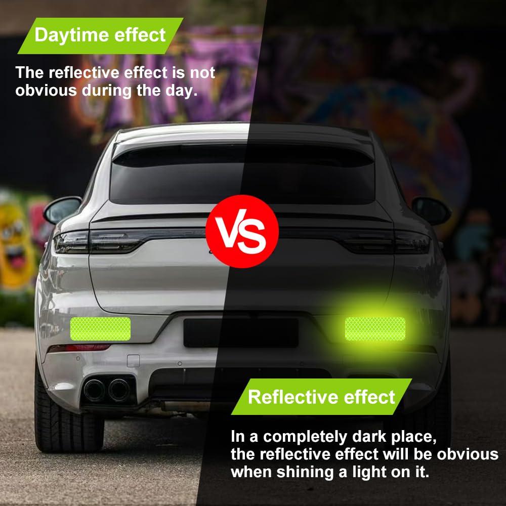 Pegatinas Reflectantes Gozantine 30 Pcs 8x3 cm Alta Visibilidad