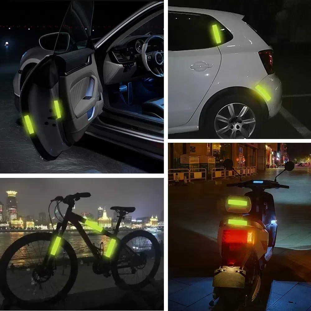 Pegatinas Reflectantes Gozantine 30 Pcs 8x3 cm Alta Visibilidad